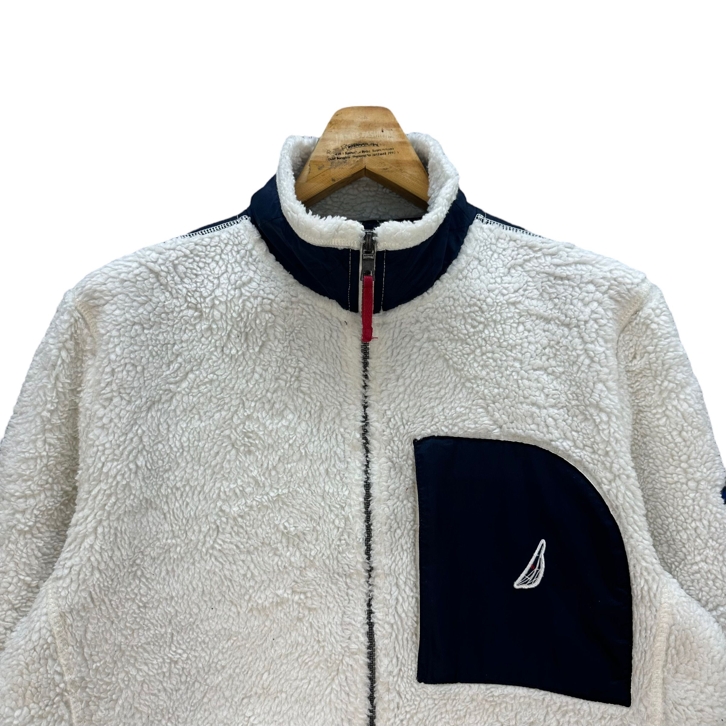 Nautica NAUTICA SLEEVE BIG LOGO FLEECE JACKET #8213-215 Size US M / EU 48-50 / 2 - 2 Thumbnail
