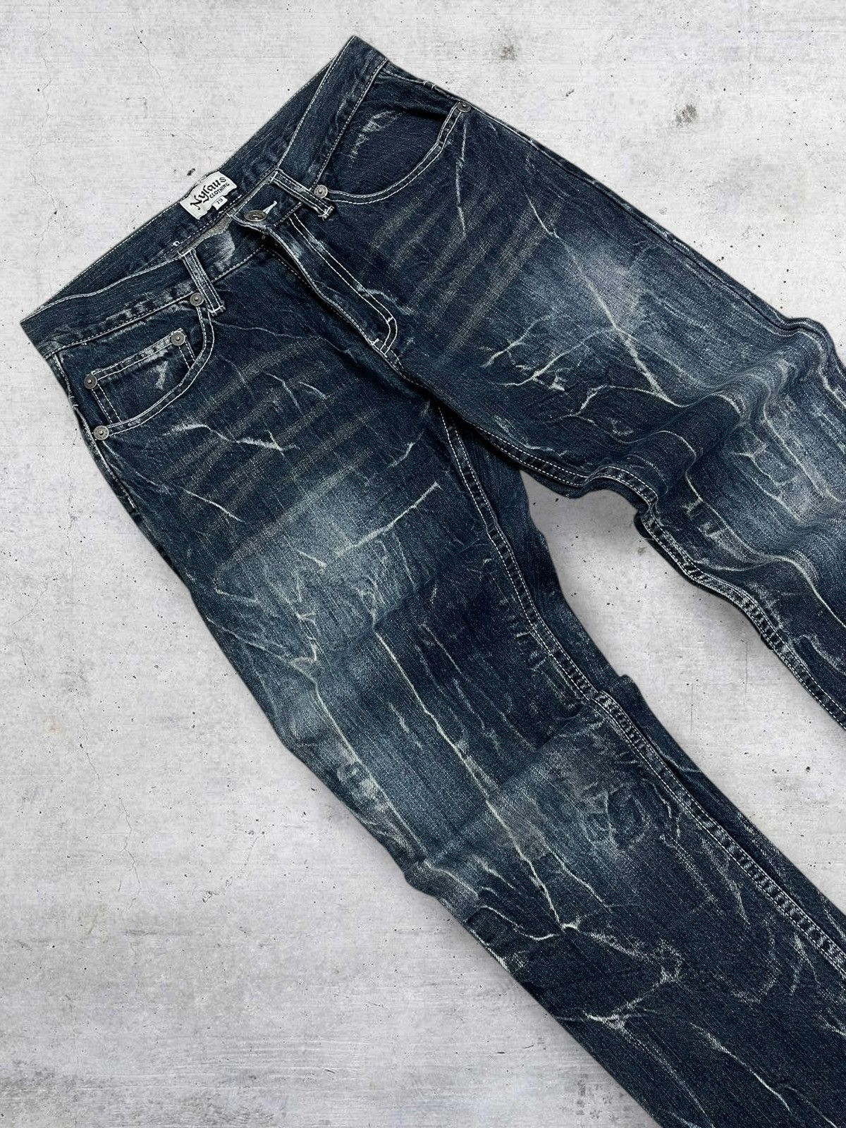Hysteric Glamour 90S TRIBAL STORM NYLAUS WING DAICOCK PUNK DISTRESSED DENIM Size US 28 / EU 44 - 10 Thumbnail