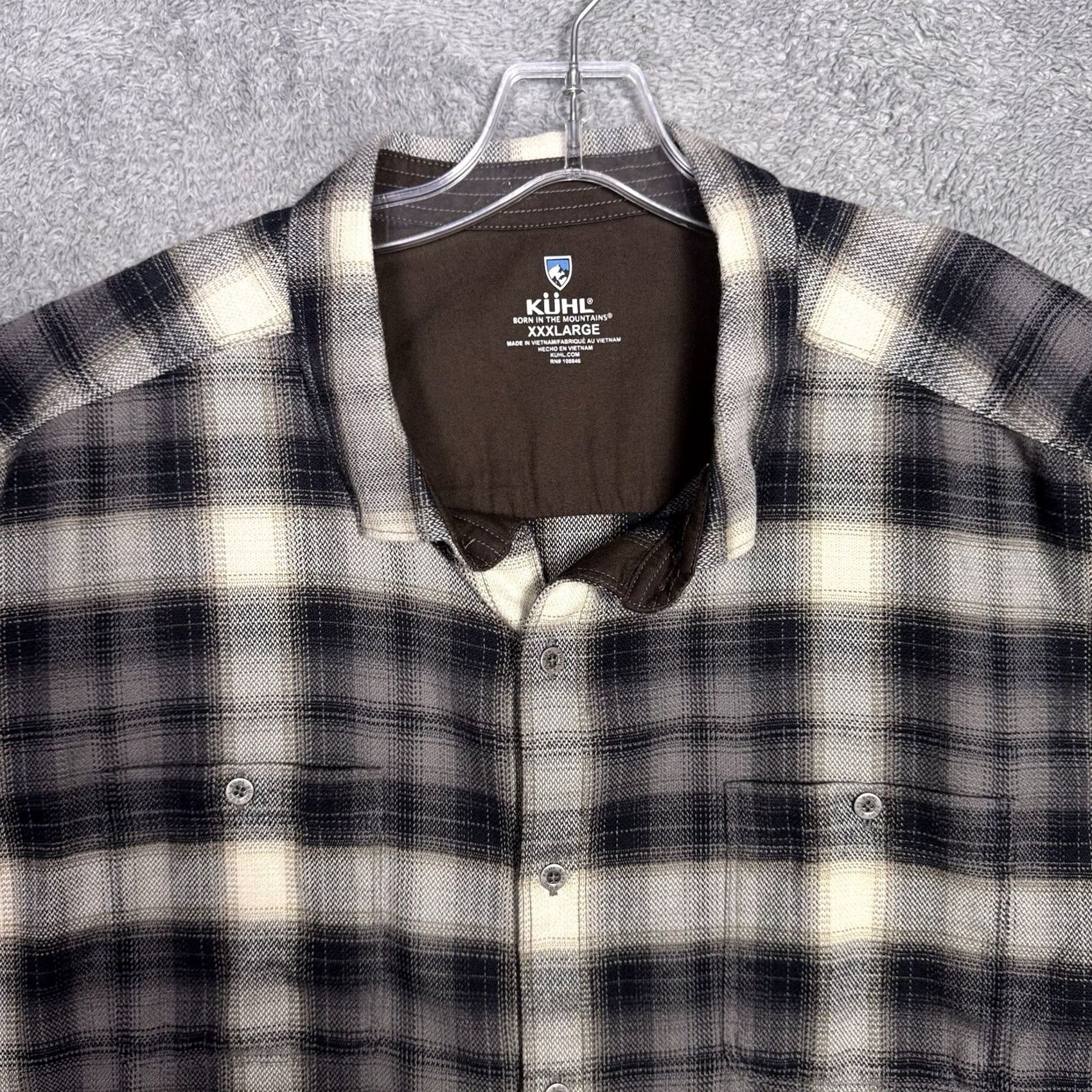 Vintage KUHL Shirt Mens 3XL Plaid The Law Flannel Shadow Barn Chore 7373 Size US XXL / EU 58 / 5 - 4 Thumbnail