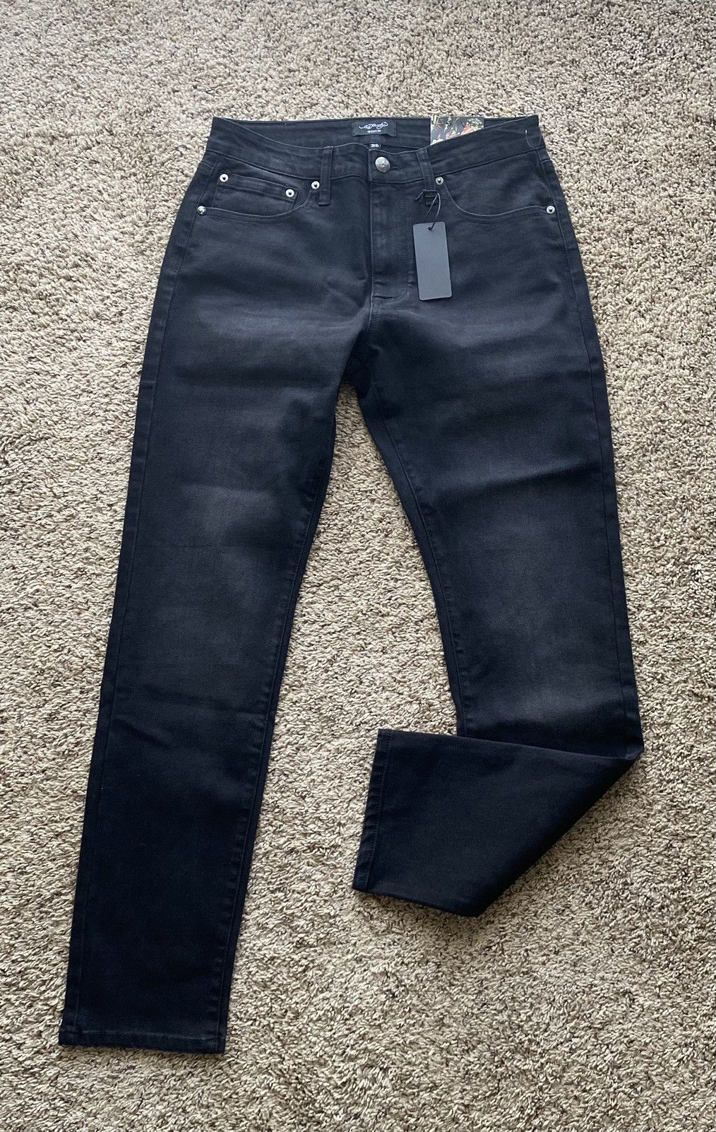 Christian Audigier × Ed Hardy × Japanese Brand Ed Hardy Christian Audiger black Pants jeans Tiger Big Logo Size US 36 / EU 52 - 4 Thumbnail