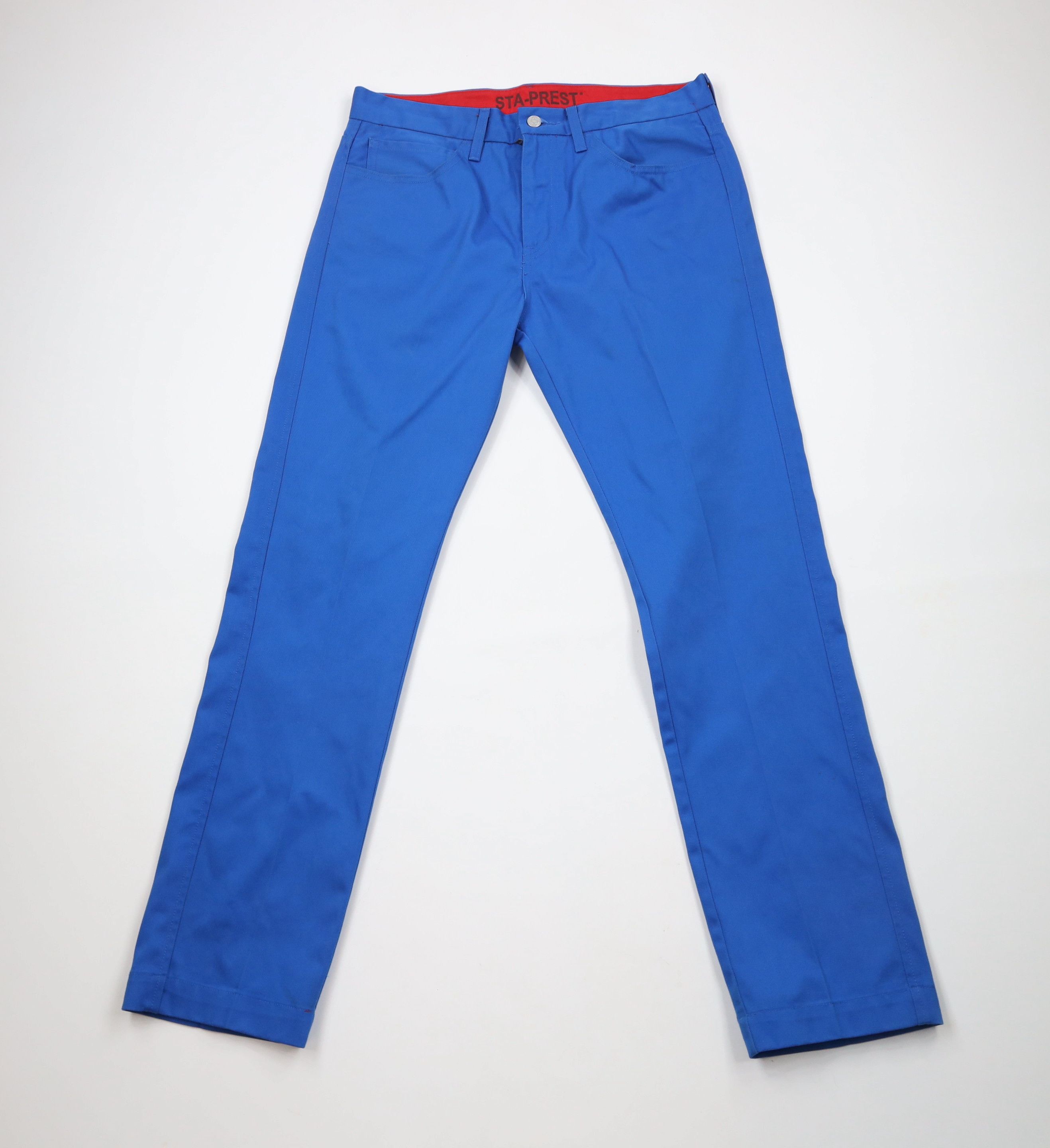 Levi's × Vintage Vintage Y2K Levis 513 Sta Prest Slim Straight Leg Jeans Blue Size US 34 / EU 50 - 1 Thumbnail