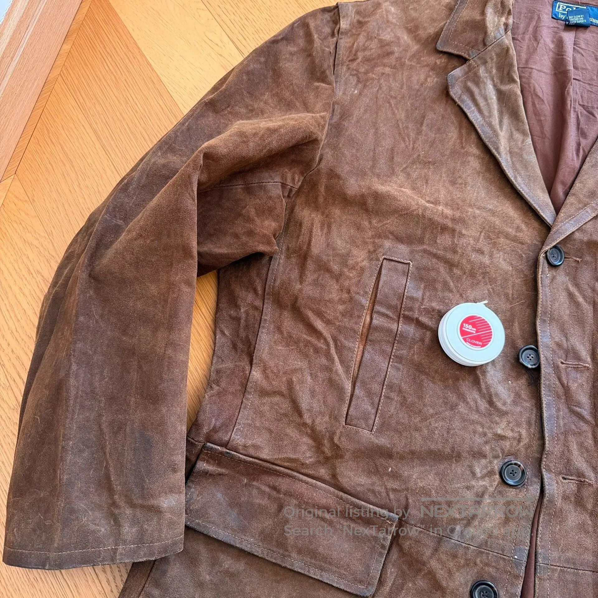 RLX Ralph Lauren Vintage Waxed Leather Outdoor Jacket. Size US XL / EU 56 / 4 - 6 Thumbnail