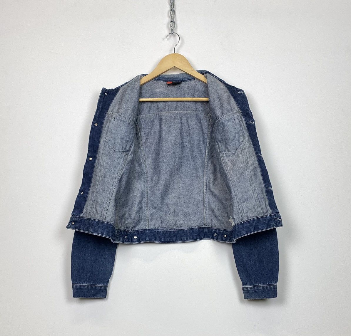 Diesel Vintage Diesel Y2K Denim Jacket Jeans Streetwear Blue 90’s Size L / US 10 / IT 46 - 9 Thumbnail