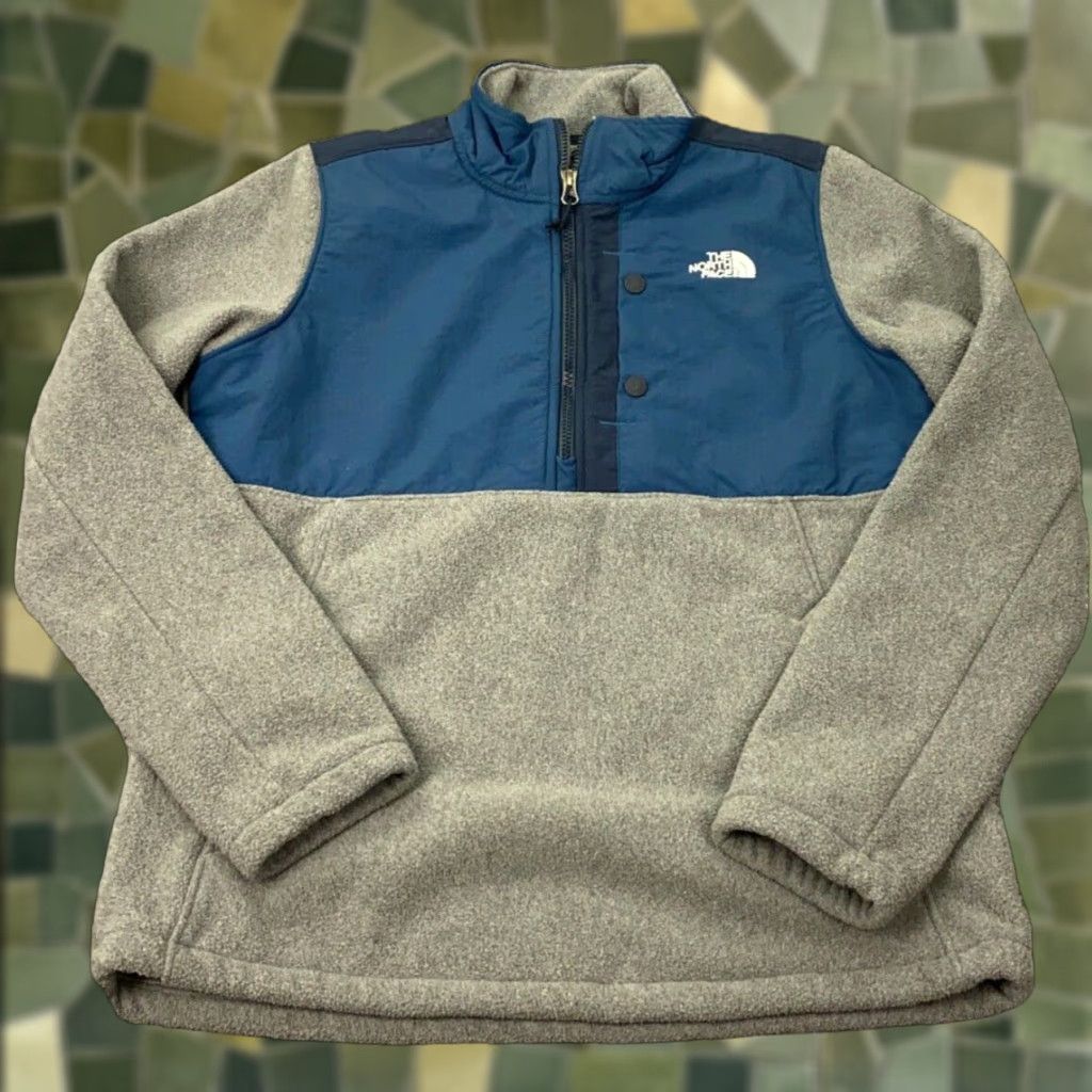 The North Face North Face Sweatshirt Womens Medium Gray Color Block 1/4 Zip Fleece Long sleeve Pullover Size M / US 6-8 / IT 42-44 - 1 Thumbnail