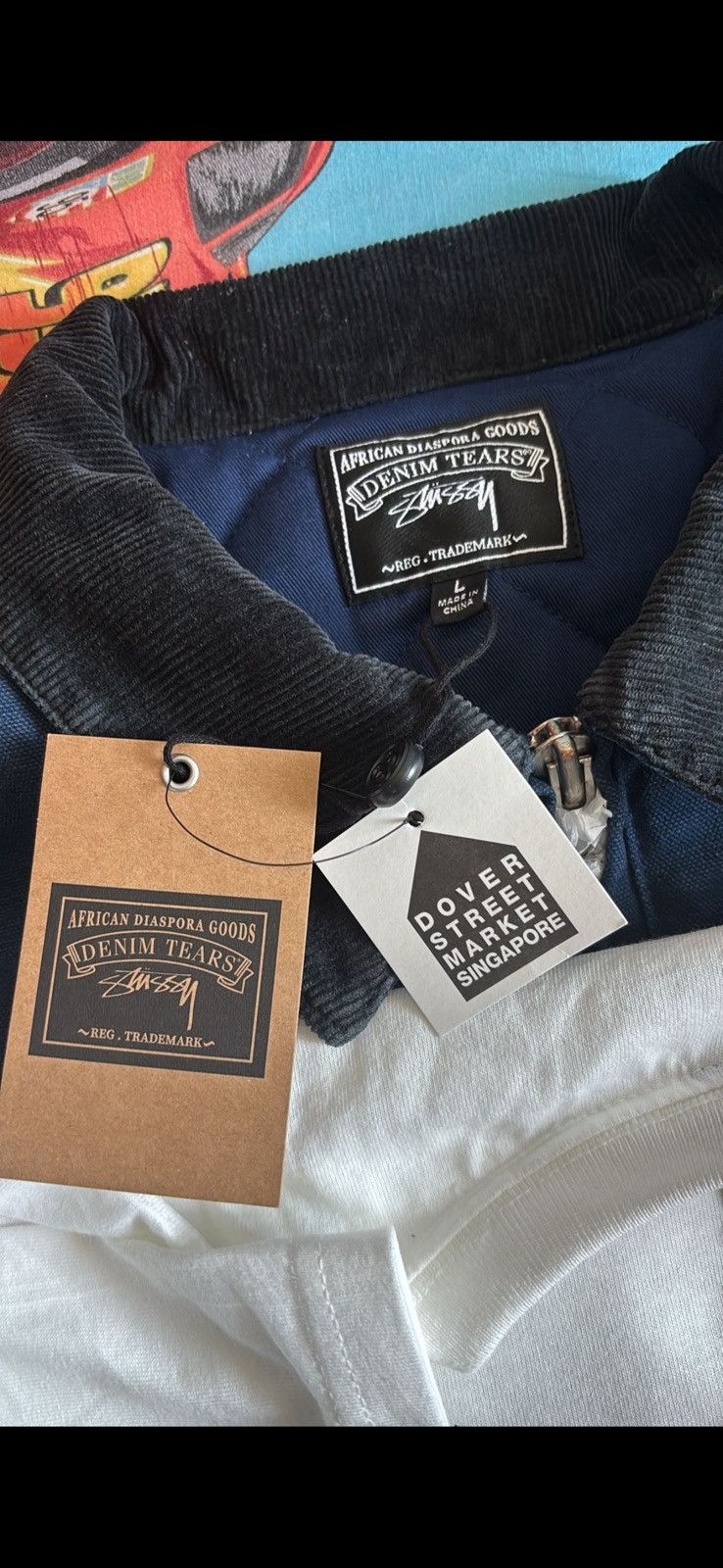 DENIM TEARS × Stussy Stussy Denim Tears Work Jacket BNWT Size US L / EU 52-54 / 3 - 3 Thumbnail