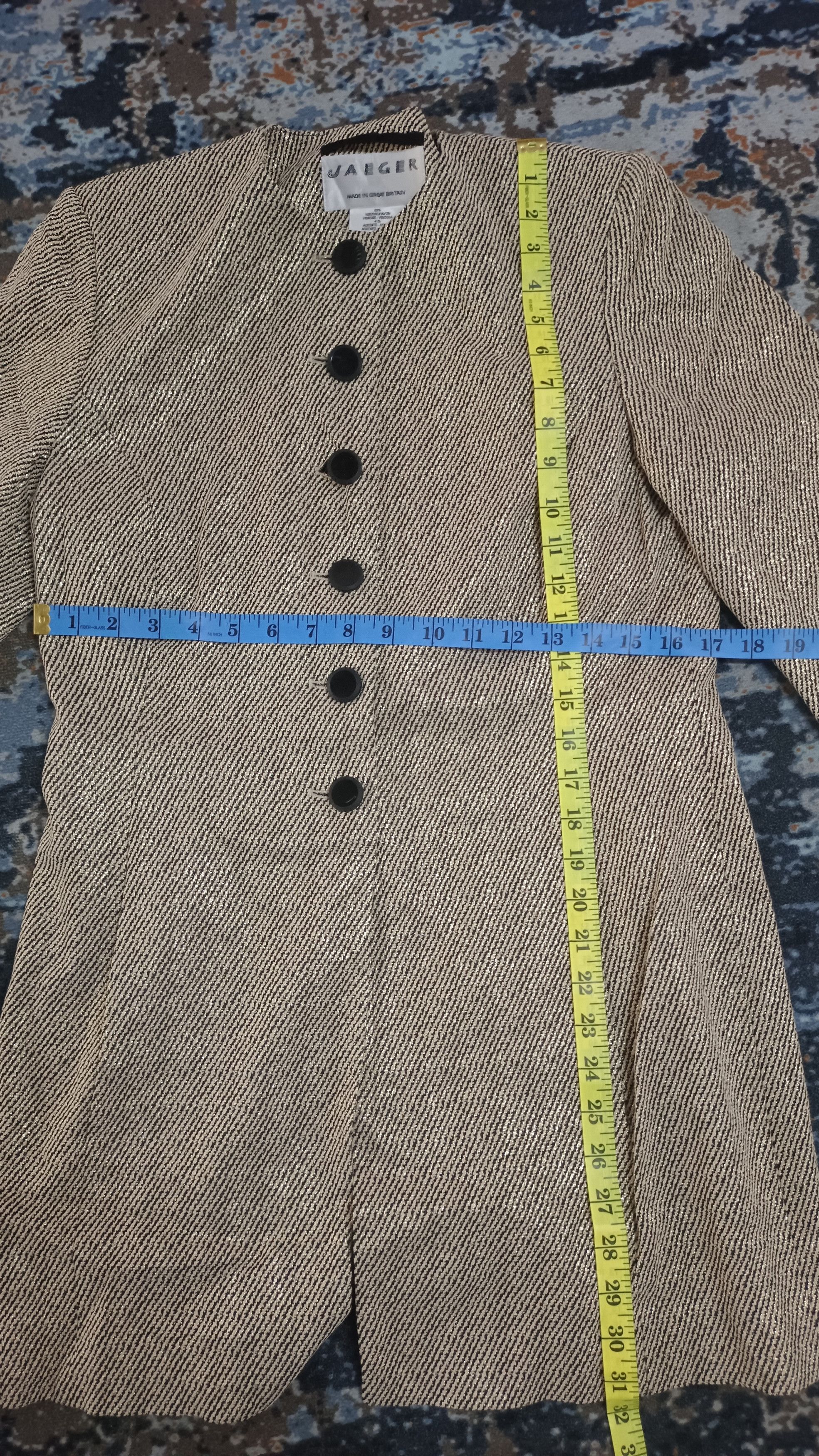 Designer × Jaeger × Vintage Vintage🔥 JAEGER Women LONG JACKET Size S / US 4 / IT 40 - 10 Thumbnail