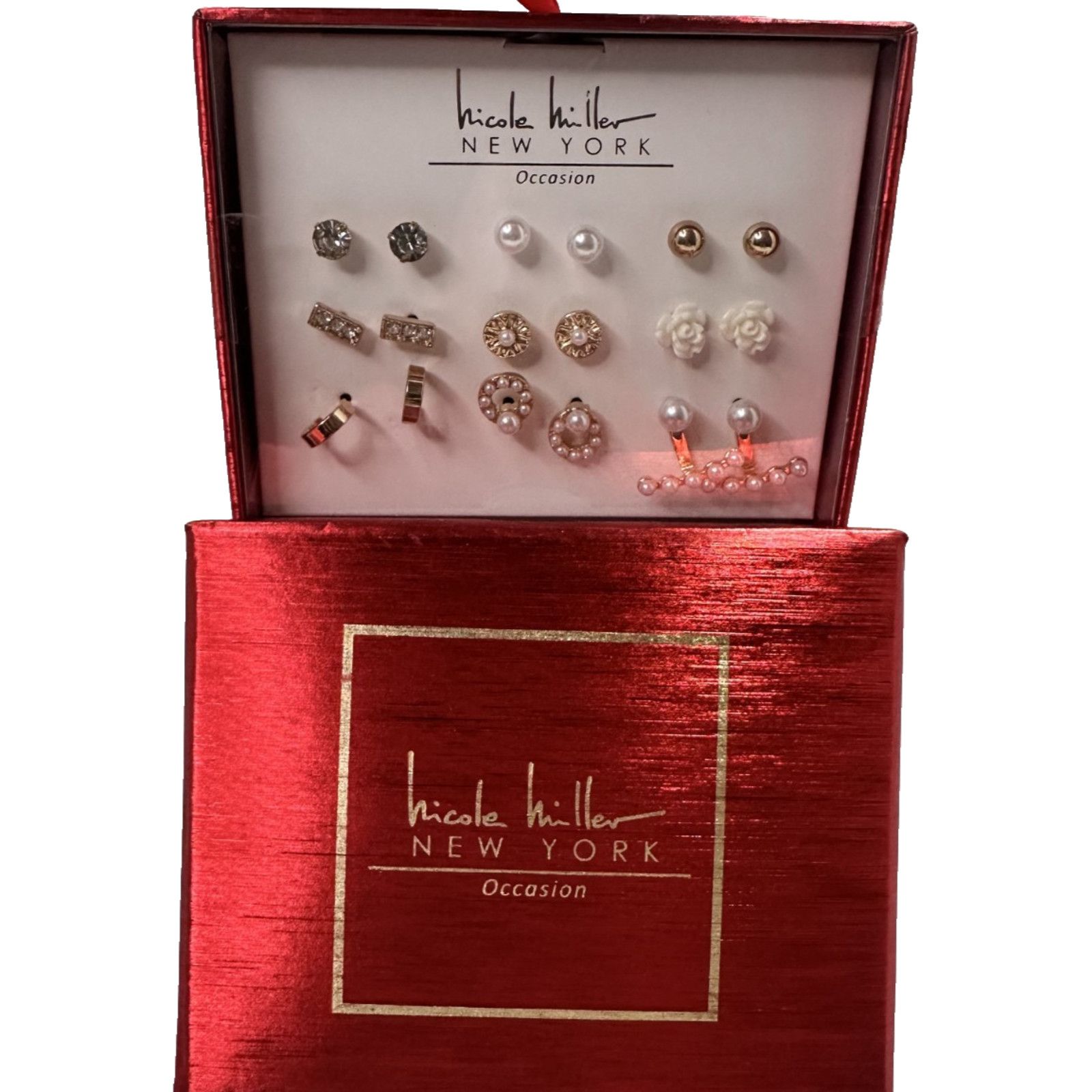 Nicole Miller Nicole Miller New York Occasion Earring -Pears, Gold & Ivory Size ONE SIZE - 1 Thumbnail