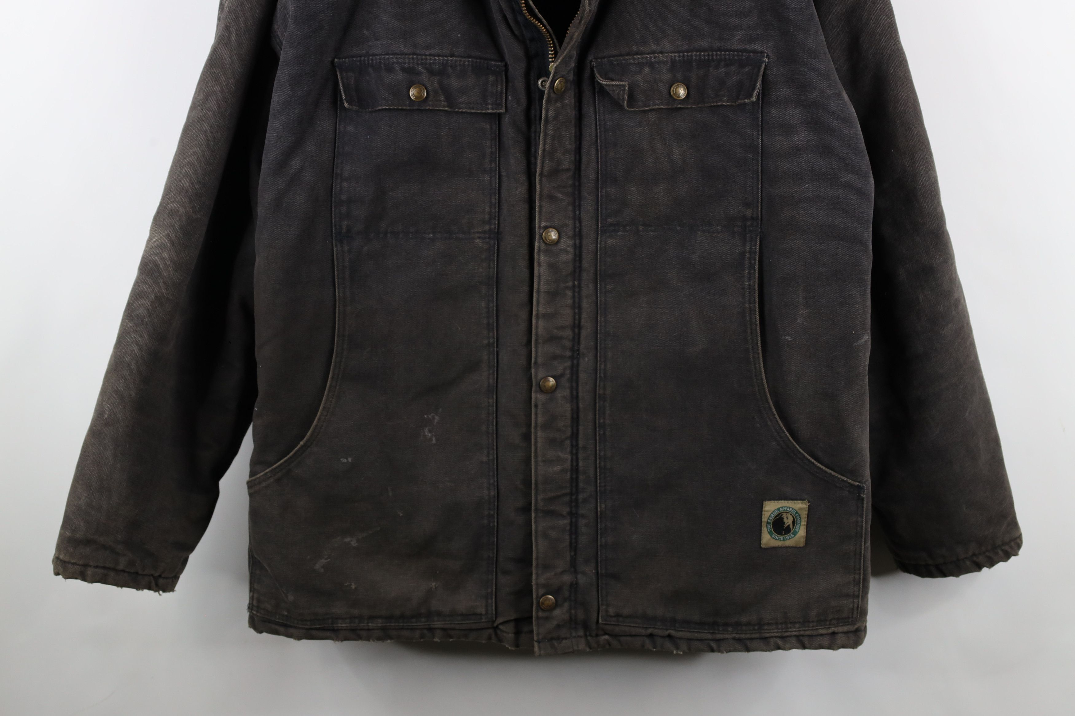 Vintage Vintage 90s Streetwear Quilted Canvas Chore Barn Jacket USA Size US XXL / EU 58 / 5 - 3 Thumbnail