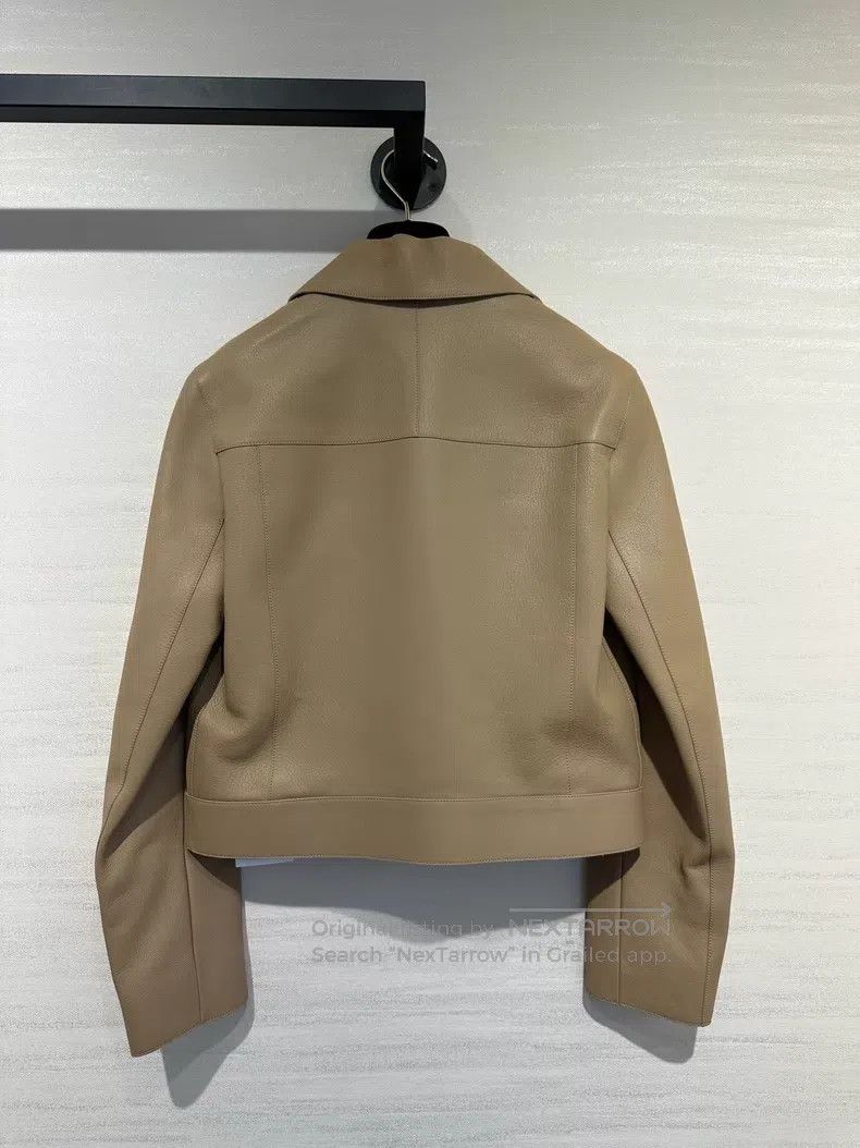 Hermes Hermes Brown Lapel Zip-up Long Sleeve Jacket Size XS / US 0-2 / IT 36-38 - 4 Thumbnail