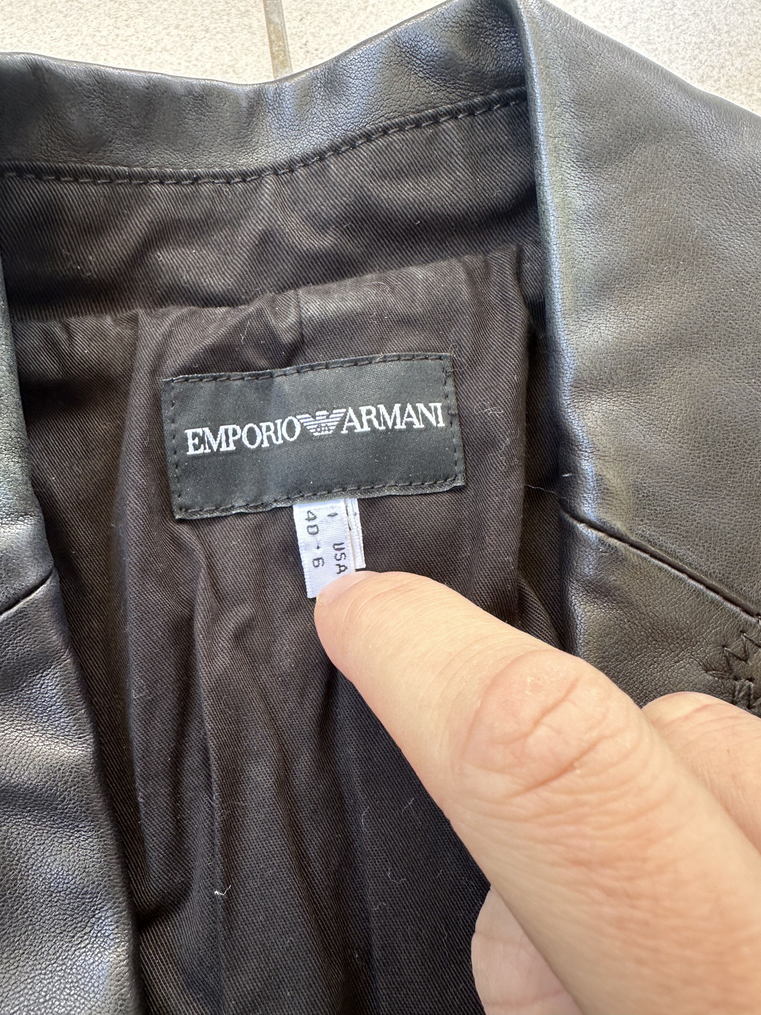 Emporio Armani Emporio Armani women leather jacket striped Size M / US 6-8 / IT 42-44 - 7 Thumbnail