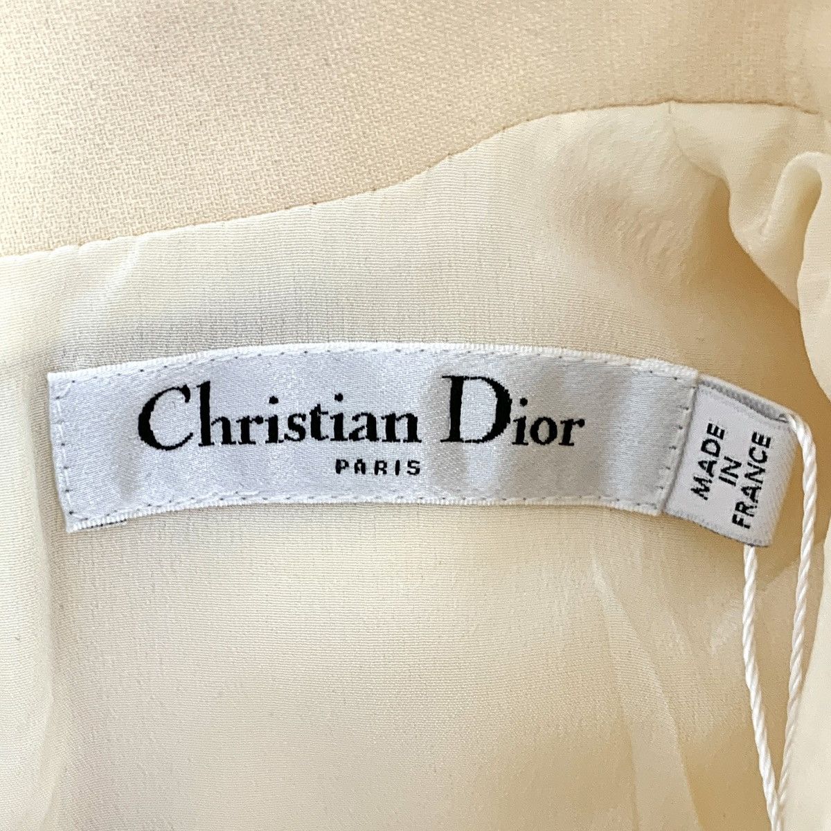 Dior Dior Beige Lapel Single-breasted Short Sleeve Dress K26WX Size S / US 4 / IT 40 - 5 Thumbnail
