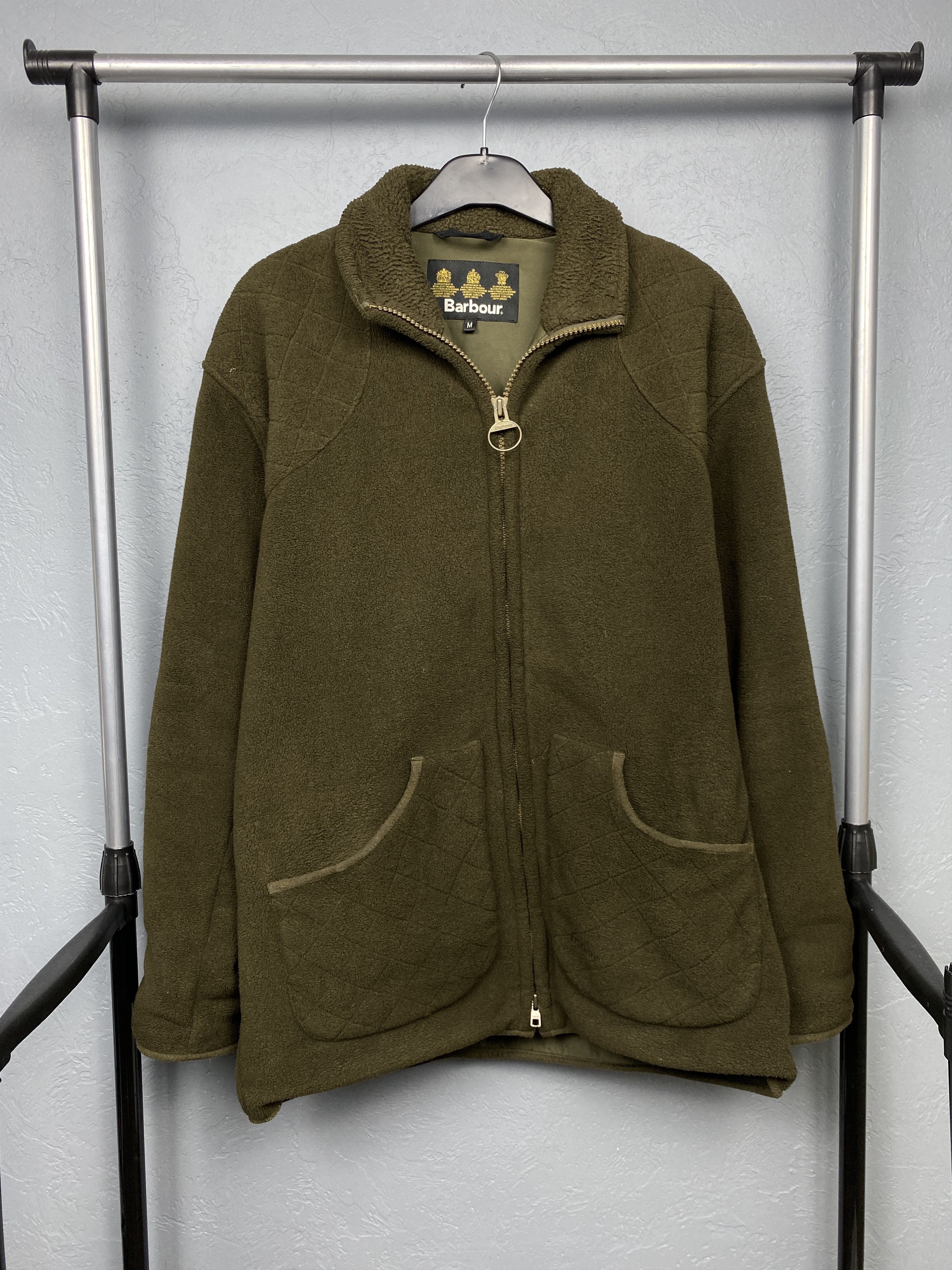 Barbour × Vintage Barbour Vintage Mens Dunmoor Fleece Jacket Size US M / EU 48-50 / 2 - 1 Thumbnail