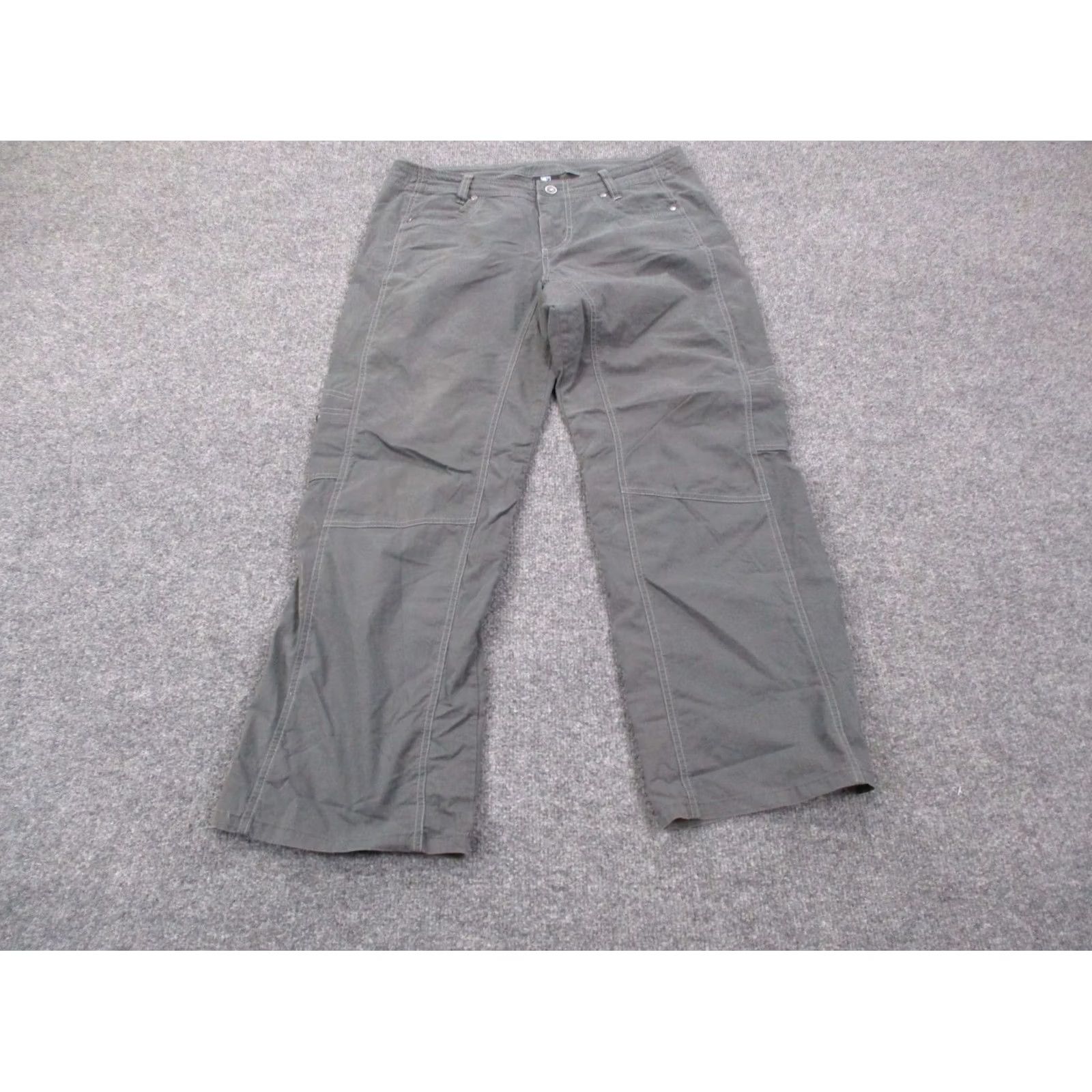 Vintage Kuhl Pants Womens 12 Gray Straight Carpenter Pants Mens? Womens? Size 24" / US 00 / IT 34 - 2 Thumbnail