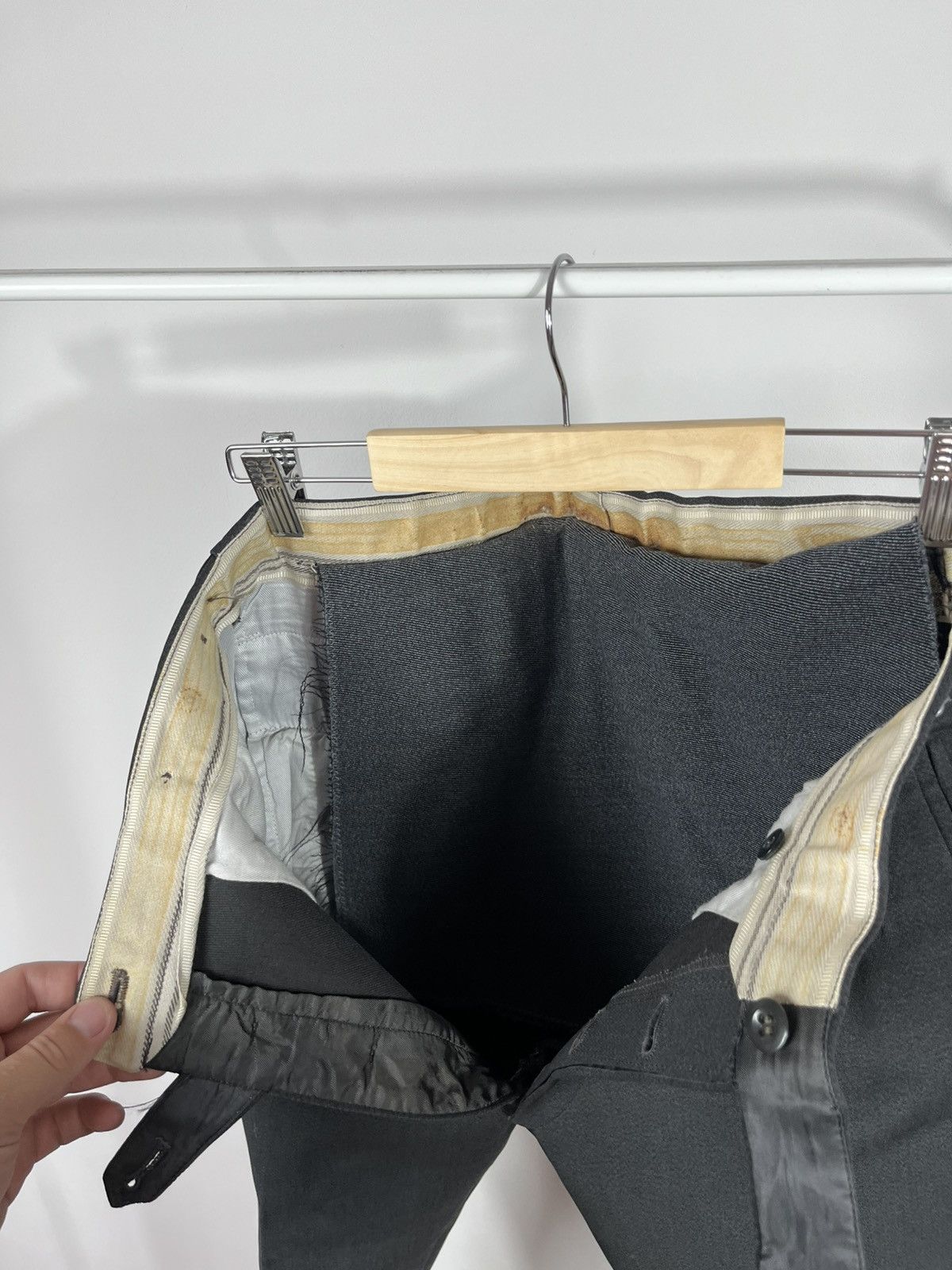 Vintage Vintage Military Riding Pants With Stirrup-Style Hem Black Size US 32 / EU 48 - 14 Thumbnail
