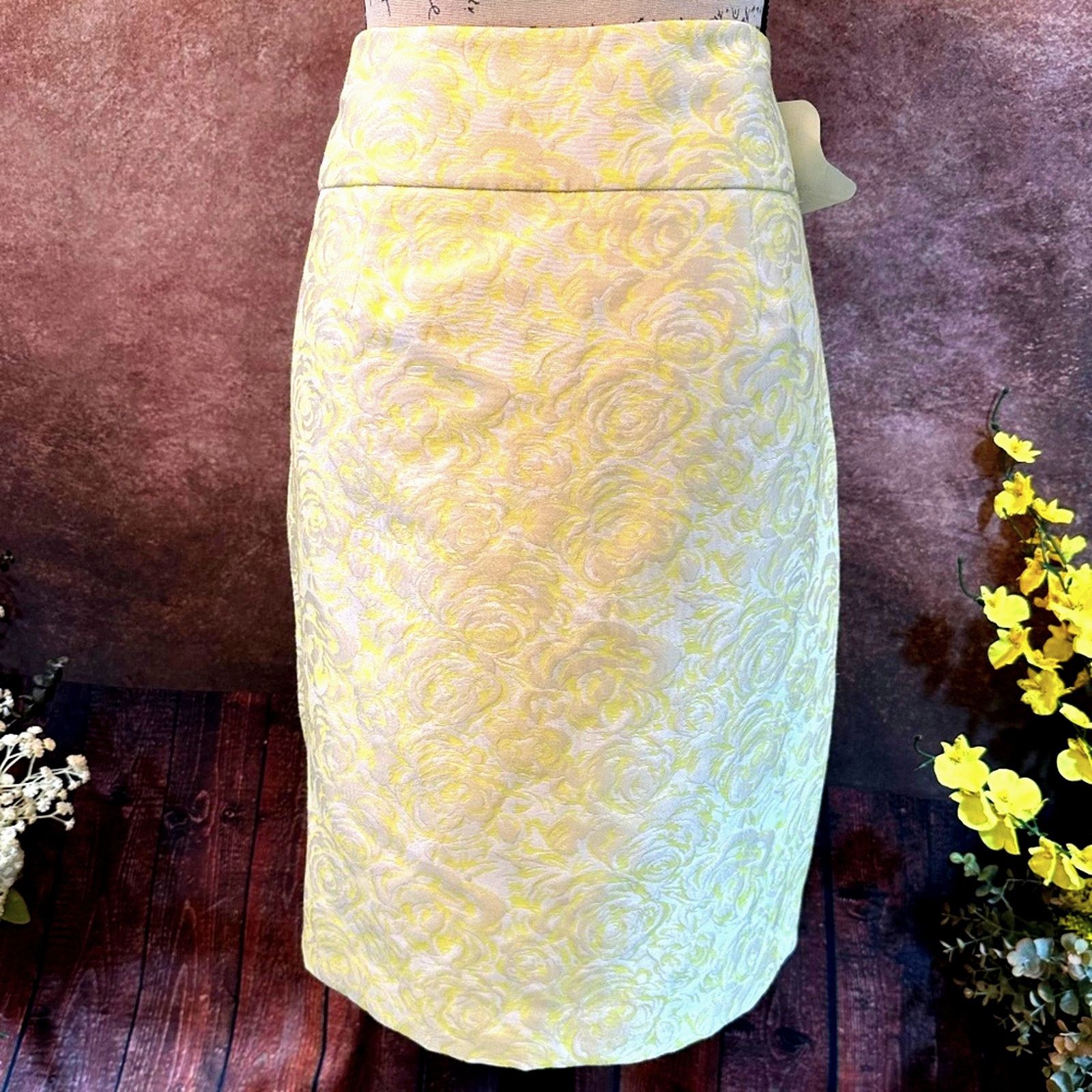 Magaschoni Magaschoni Jacquard Pleated Skirt - Buttercup Combo 10 Size 32" / US 10 / IT 46 - 10 Thumbnail