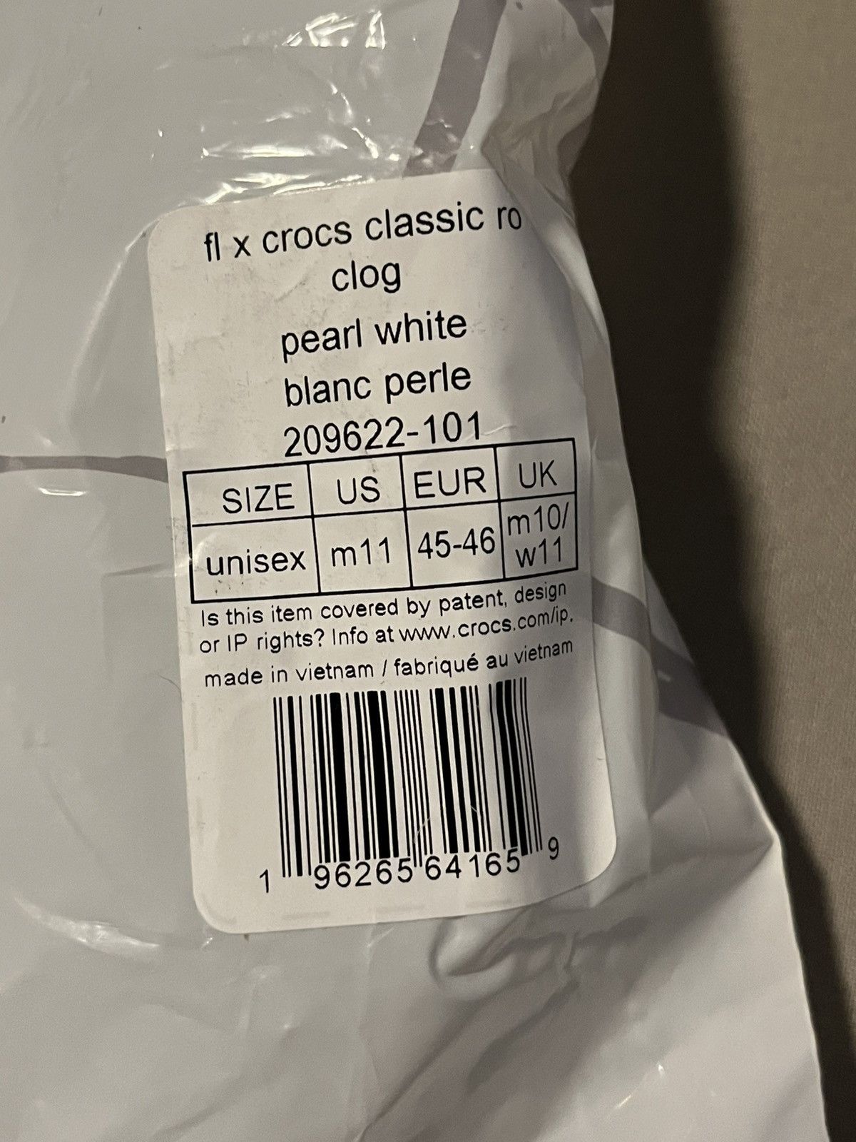 Futura Crocs Classic Clog x Futura Laboratories Pearl White New DS Size US 11 / EU 44 - 6 Thumbnail