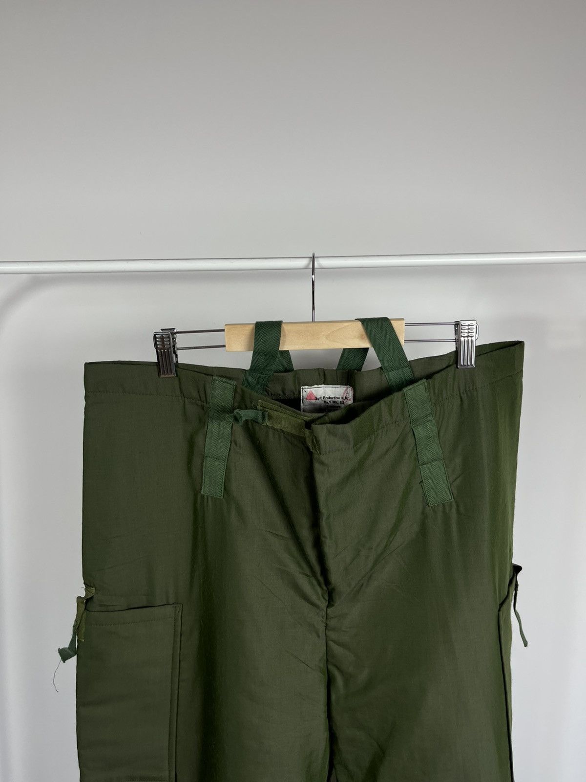 Other Vintage 1982 British Army NBC Mk3 Protective Trousers Green Size US 32 / EU 48 - 11 Thumbnail