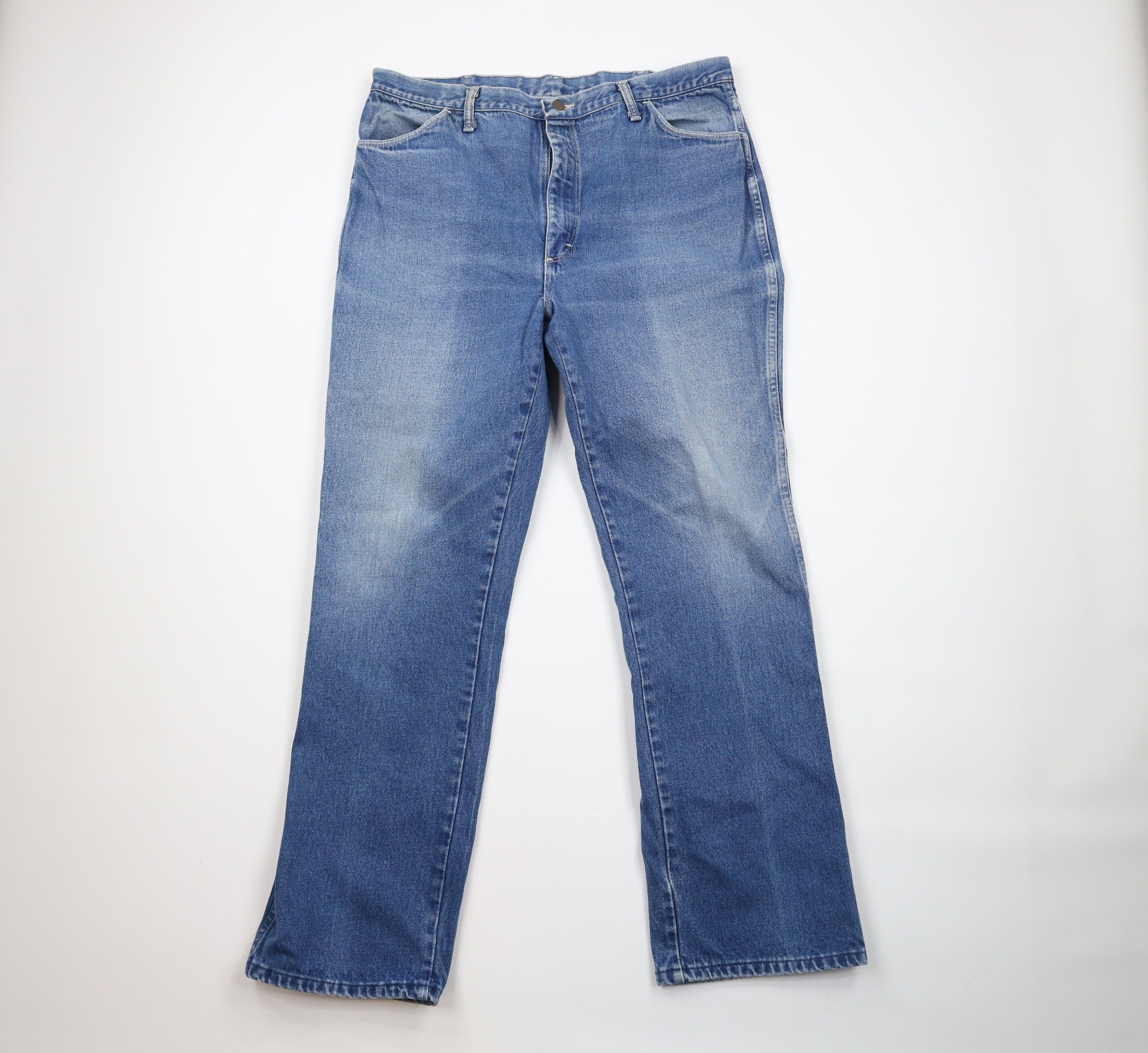 image of Vintage 70's Streetwear Flared Bell Bottoms Denim Jeans Usa in Blue, Men's (Size 40)