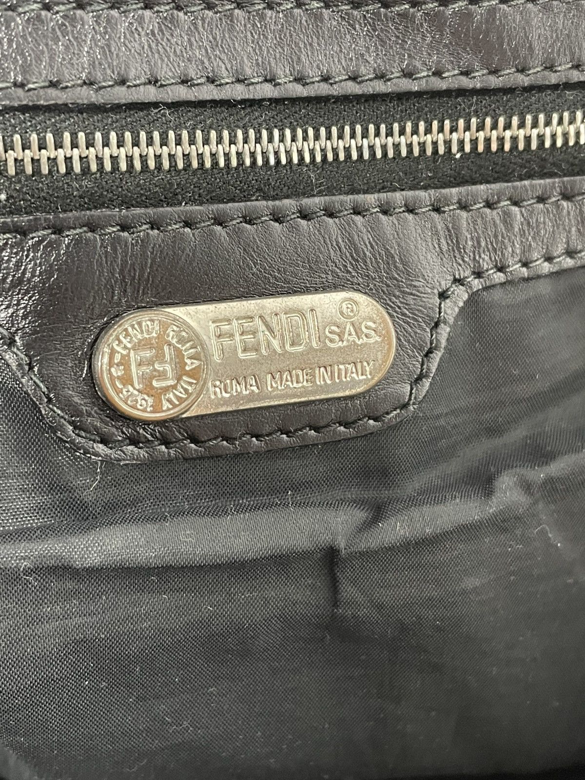 Fendi Fendi Black Nylon Shoulder Bag Size ONE SIZE - 11 Thumbnail