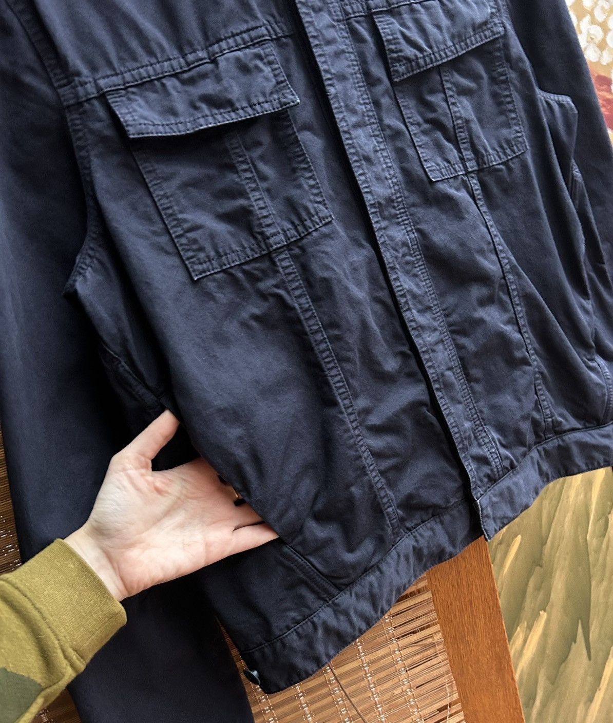 Balenciaga Balenciaga Paris Navy Cotton Field Jacket Ghesquière Era Size US L / EU 52-54 / 3 - 4 Thumbnail