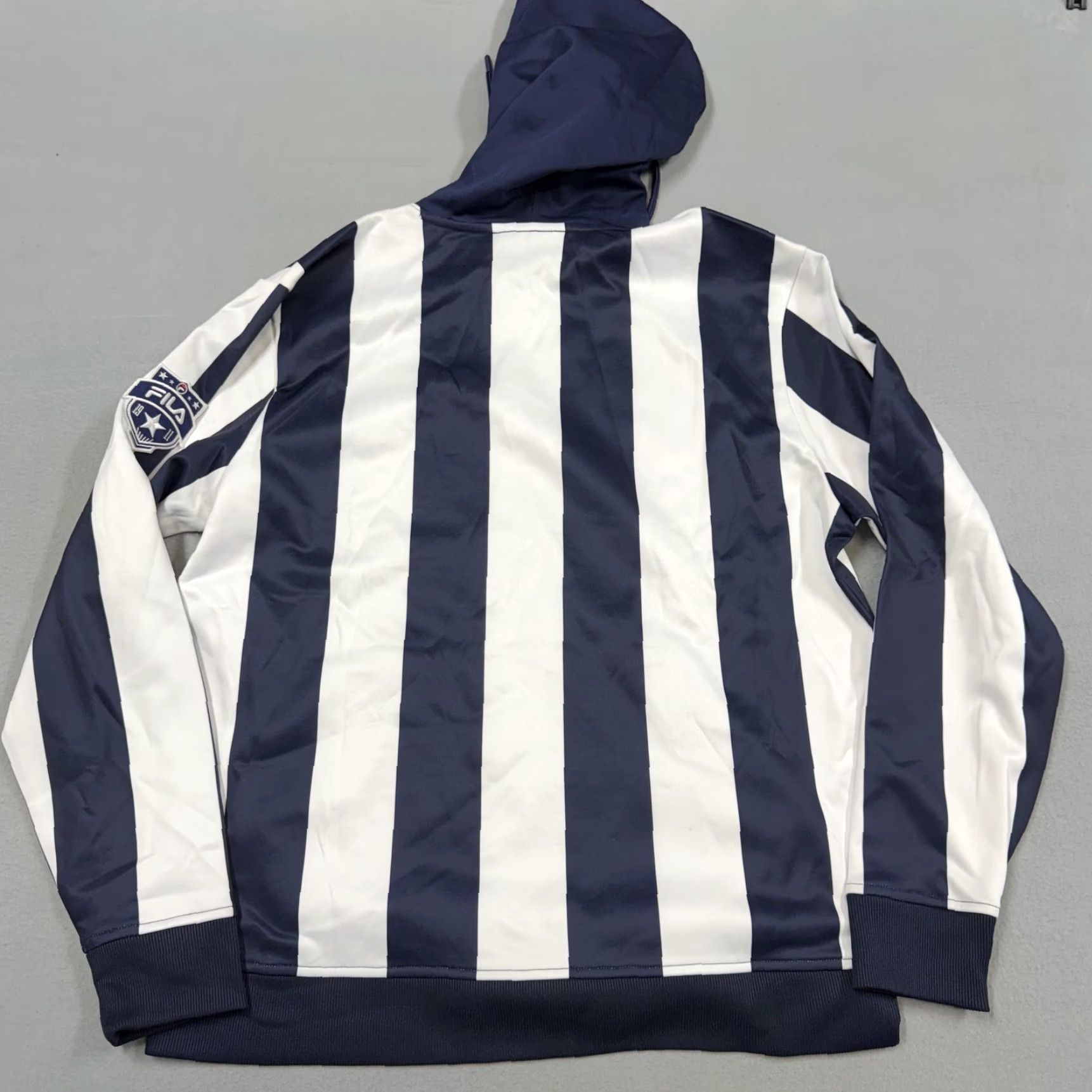 Fila Fila Hoodie Mens Medium Blue White Stripe Sports Legacy Soccer Size US M / EU 48-50 / 2 - 7 Thumbnail