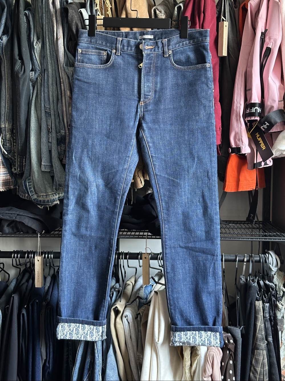 Dior Dior Oblique Cuff Denim Jeans Size 29 Size US 29 - 1 Thumbnail