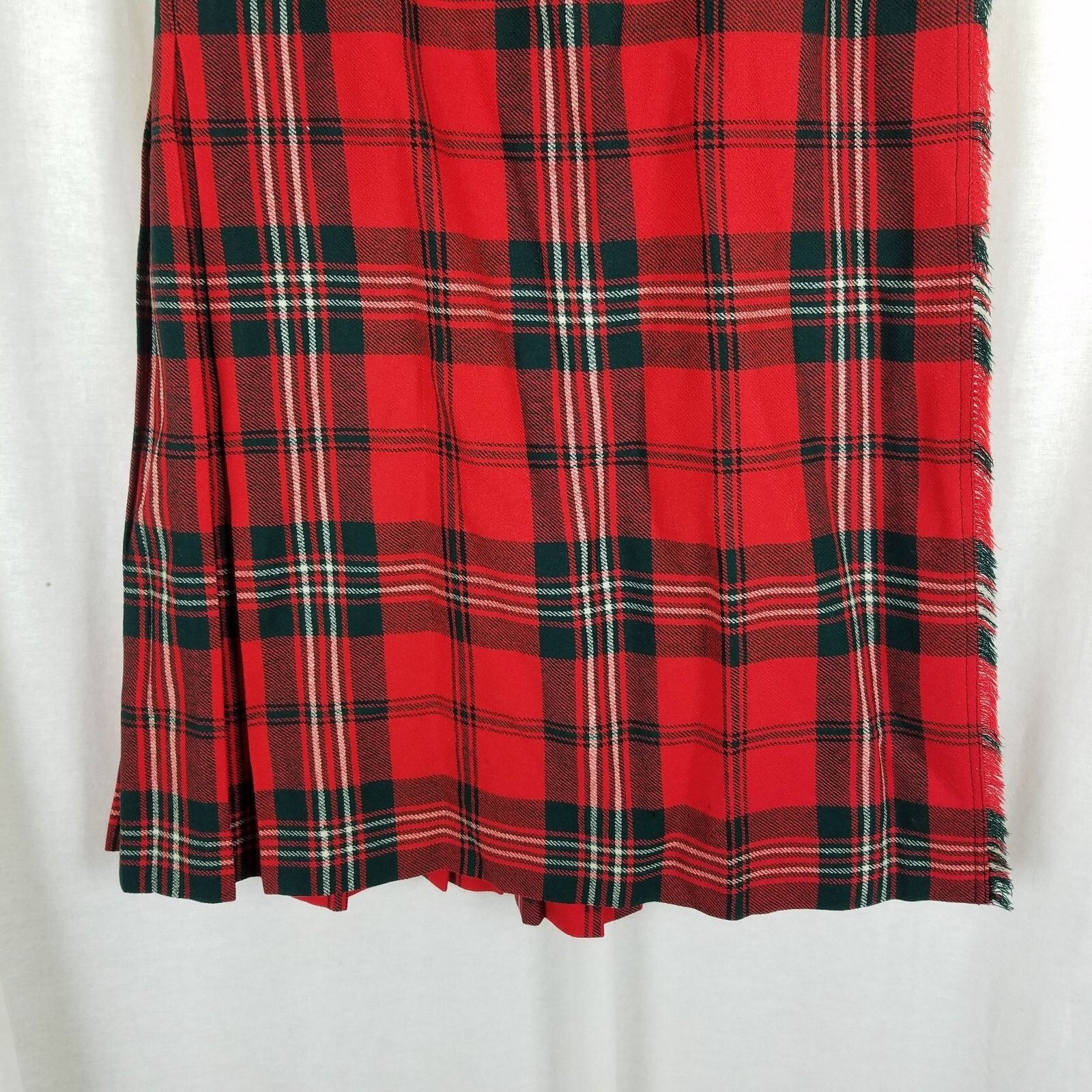 Vintage Vtg Celtic Craft Centre Tartan Plaid Kilt Skirt Wool Wrap XS Size 27" / US 4 / IT 40 - 3 Thumbnail
