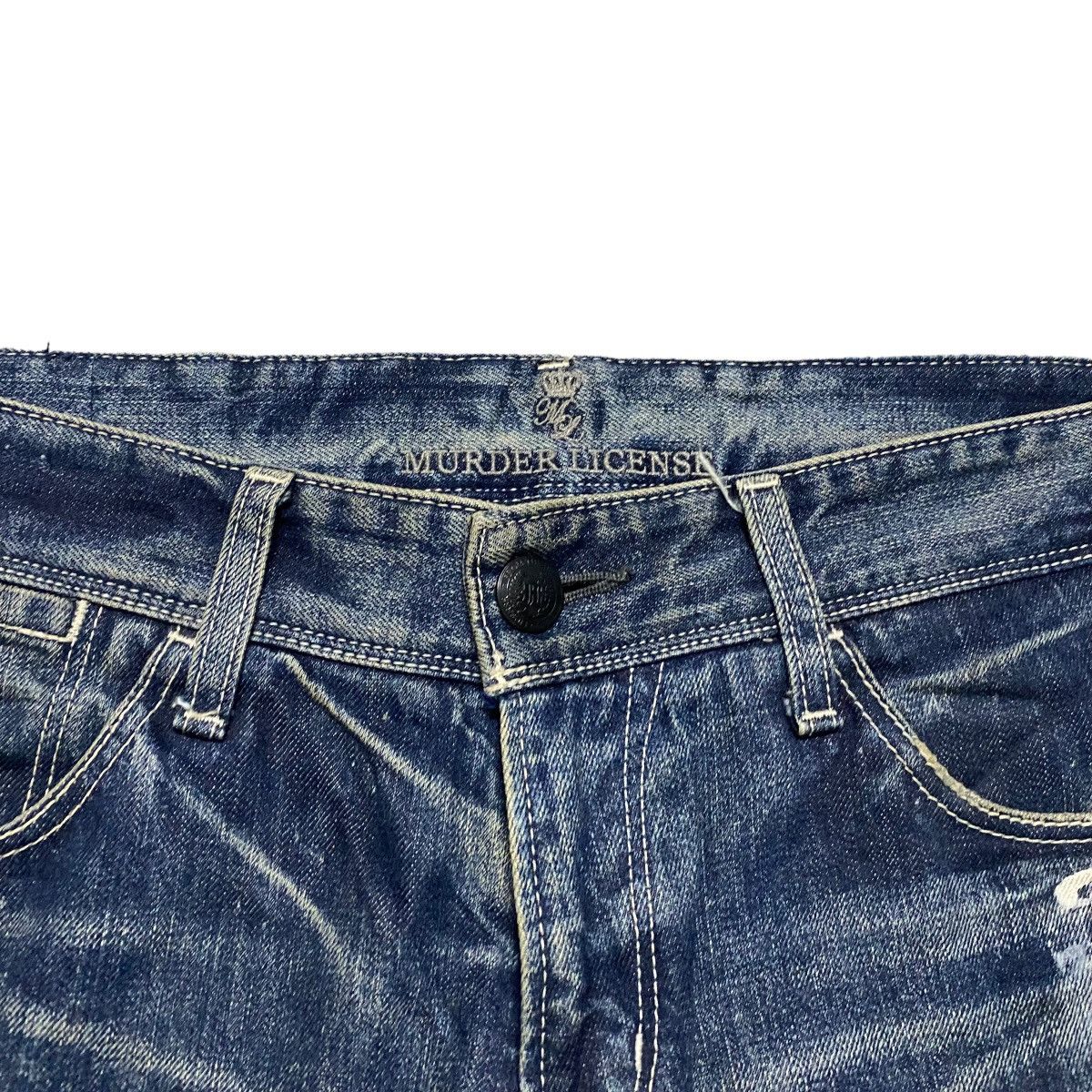 Murder License Murder License Distressed Denim Painter Jeans Size US 32 / EU 48 - 6 Thumbnail