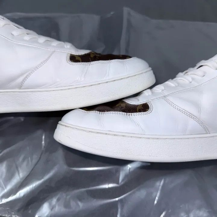 Louis Vuitton Louis Vuitton Rivoli Low-Top Sneakers in White Brown -2508 Size US 8.5 / EU 41-42 - 3 Thumbnail