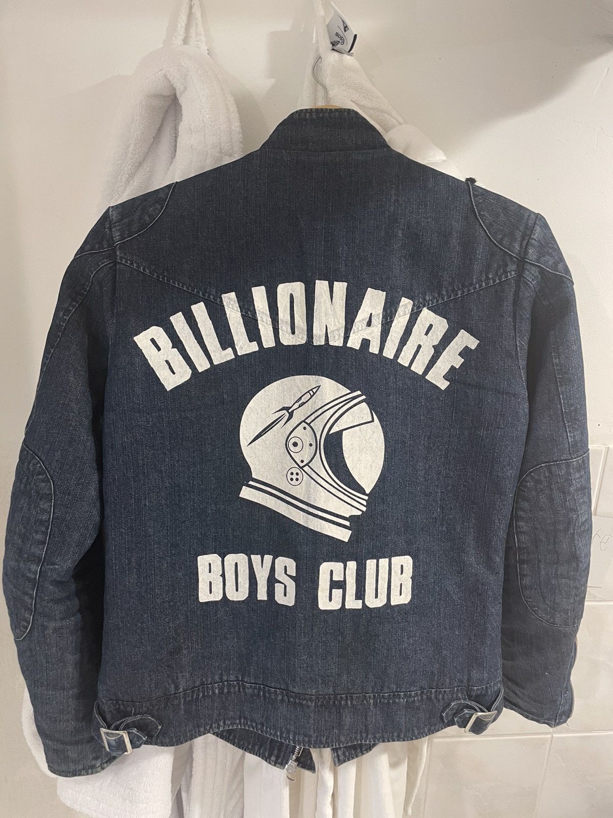 image of Billionaire Boys Club Bbc Denim Wolfman Jacket in Blue, Men's (Size Small)