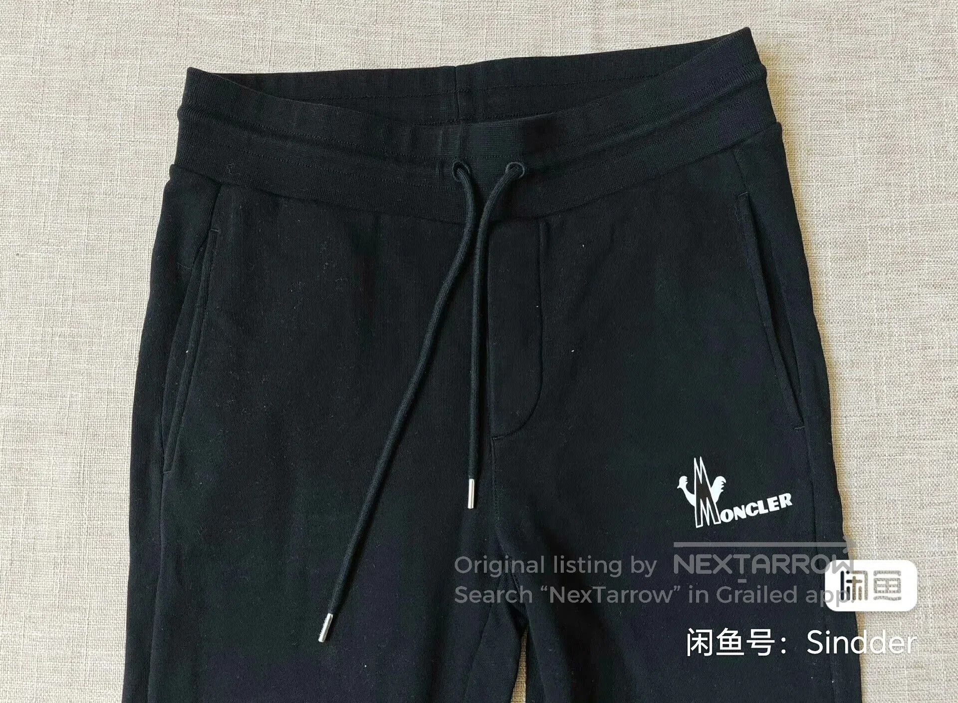 Moncler Men's Black Sweatpants.