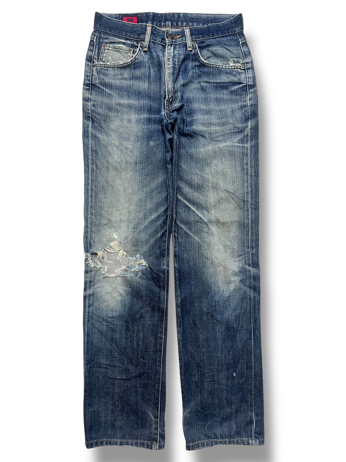 Edwin EDWIN 503 ZZ Vintage Distressed Japan Straight Jeans & Faded Size US 30 / EU 46 - 1 Thumbnail