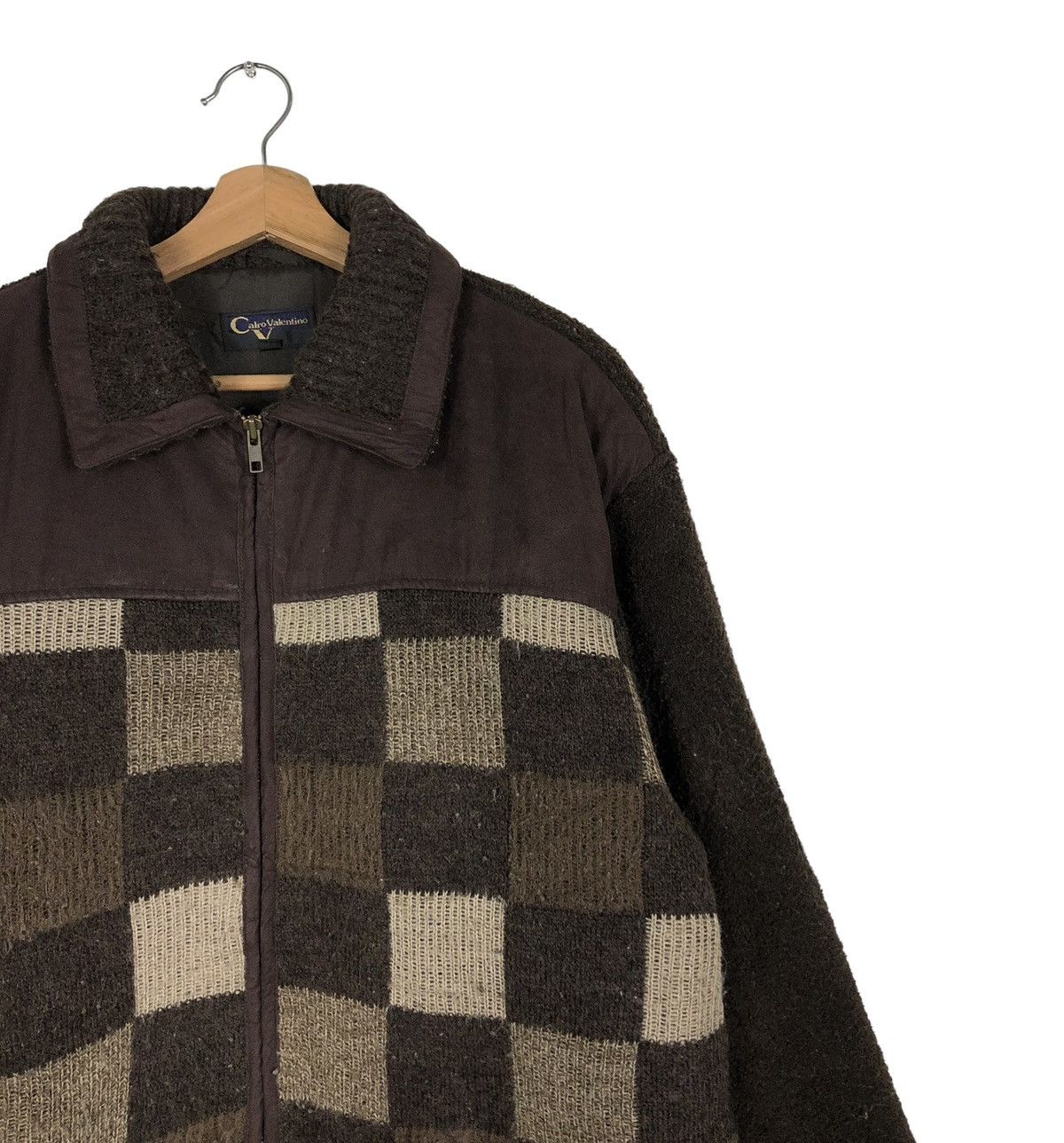 Japanese Brand 🔥VINTAGE BOMBER CARDIGAN JACKET CARLO VALENTINO ISSEY MIYAKE Size US L / EU 52-54 / 3 - 4 Thumbnail
