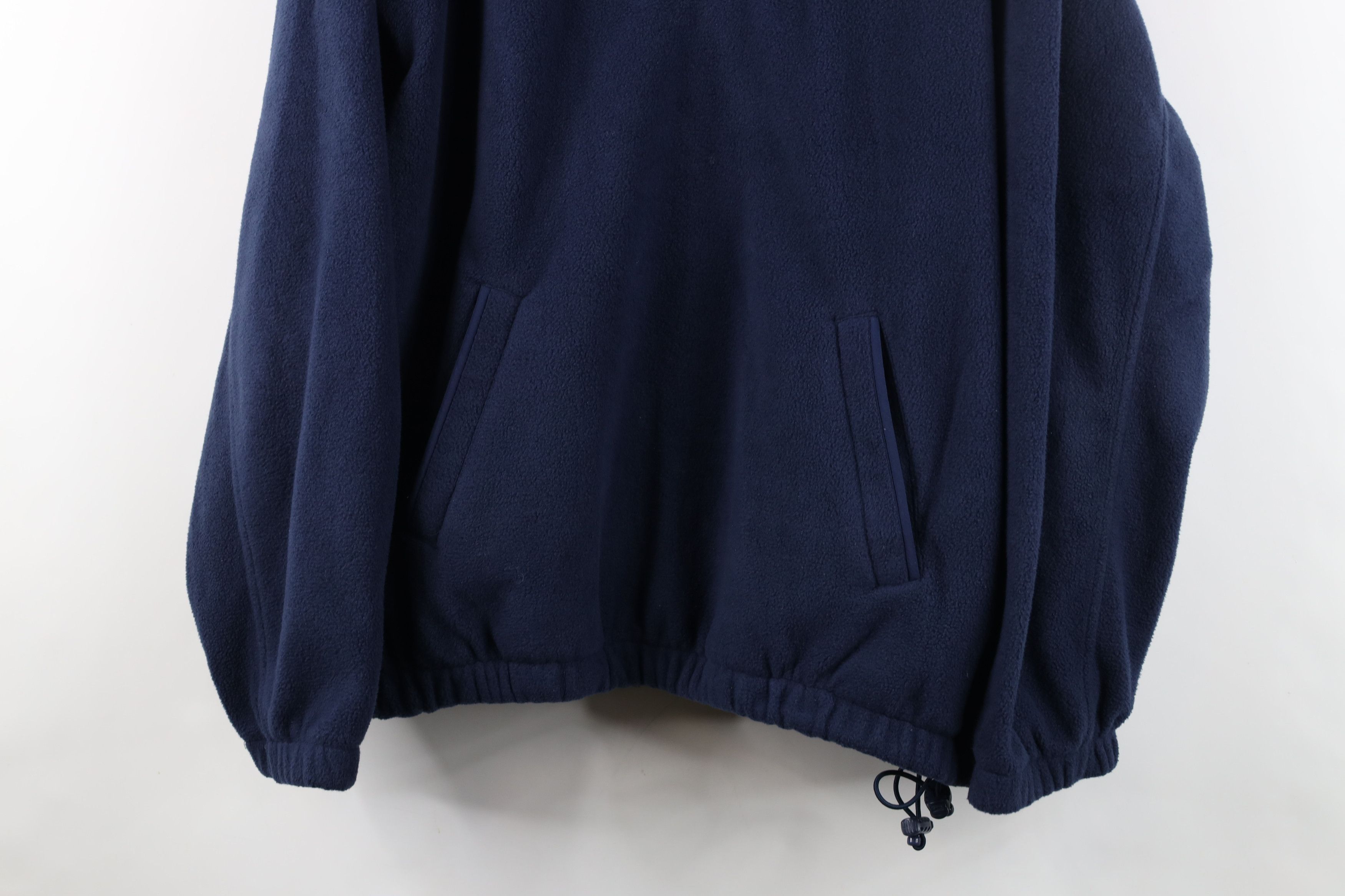 Vintage Vintage 90s Bay Resort Half Zip Fleece Sweater Navy Blue Size US M / EU 48-50 / 2 - 3 Thumbnail