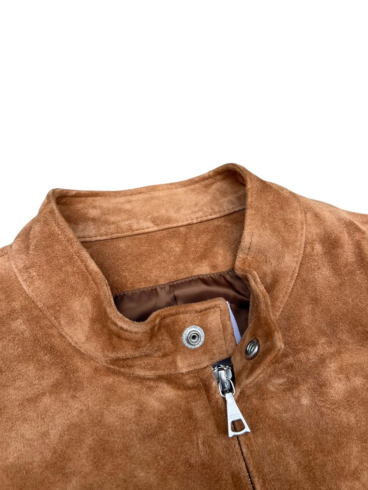 Ciaopanic Ciaopanic Japan Goatskin Suede Leather Slim Racer Jacket Size US M / EU 48-50 / 2 - 5 Thumbnail