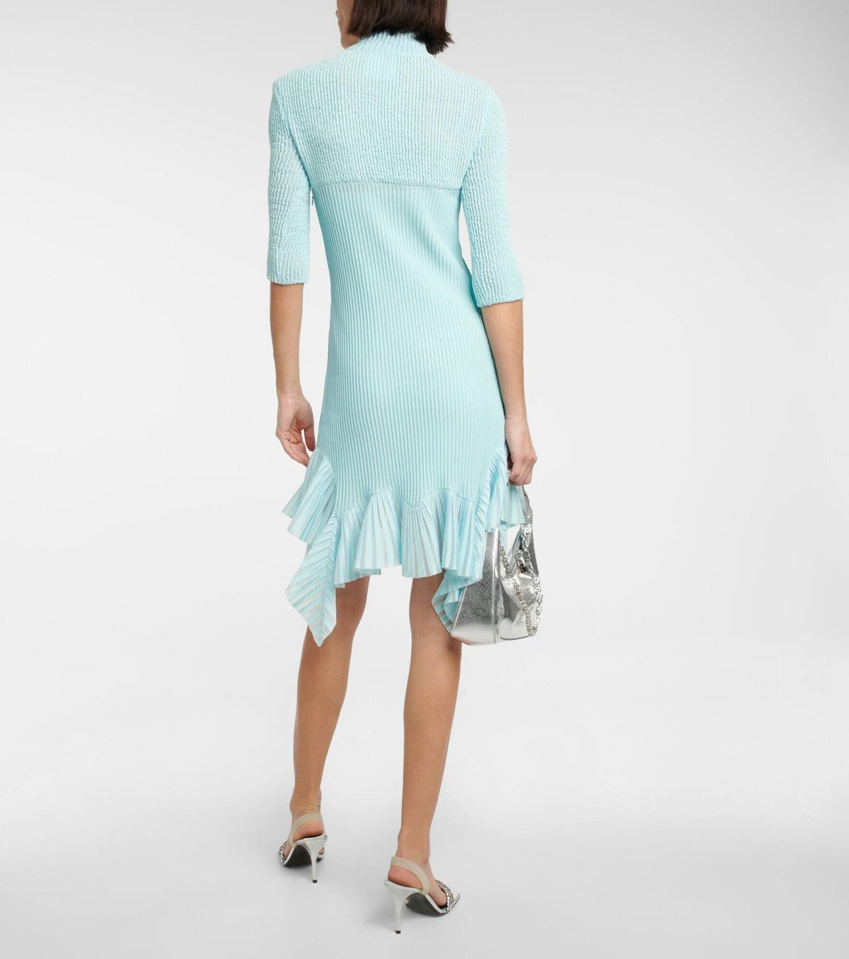 Givenchy o1y0925 Mini Dress in Sky Blue Size XS / US 0-2 / IT 36-38 - 4 Thumbnail