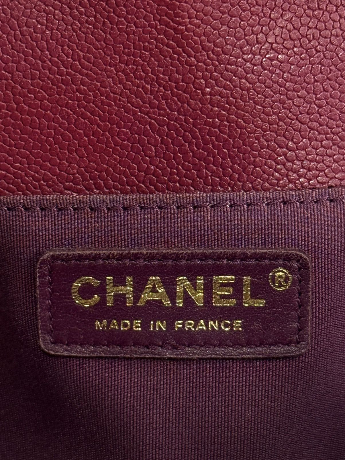 Chanel Chanel - Chevron LeBoy Maroon GHW Bag Size ONE SIZE - 13 Thumbnail