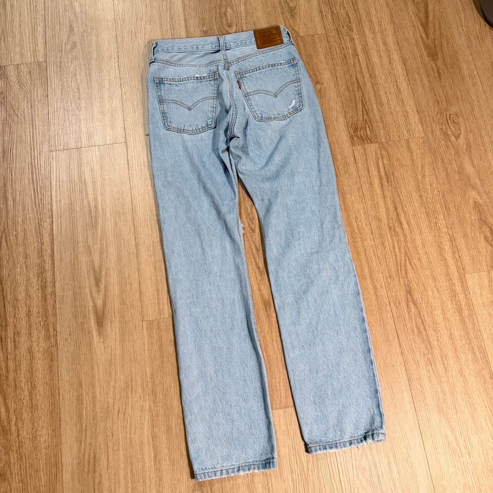 Levi's Levis middy straight distressed denim Size 25" / US 0 / IT 36 - 5 Thumbnail