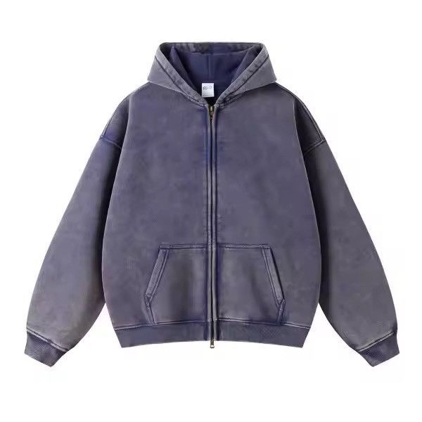 Japanese Brand Kirari x Asuka Streetwear Loose Washed Zipper Hoodie Sweater Size US XL / EU 56 / 4 - 3 Thumbnail