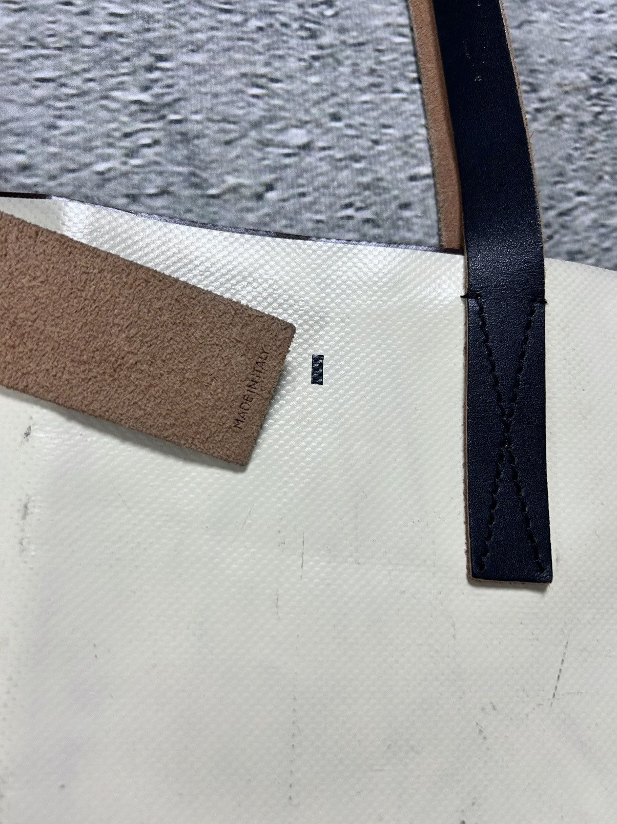 Marni Marni bag with leather handles beige Size ONE SIZE - 5 Thumbnail