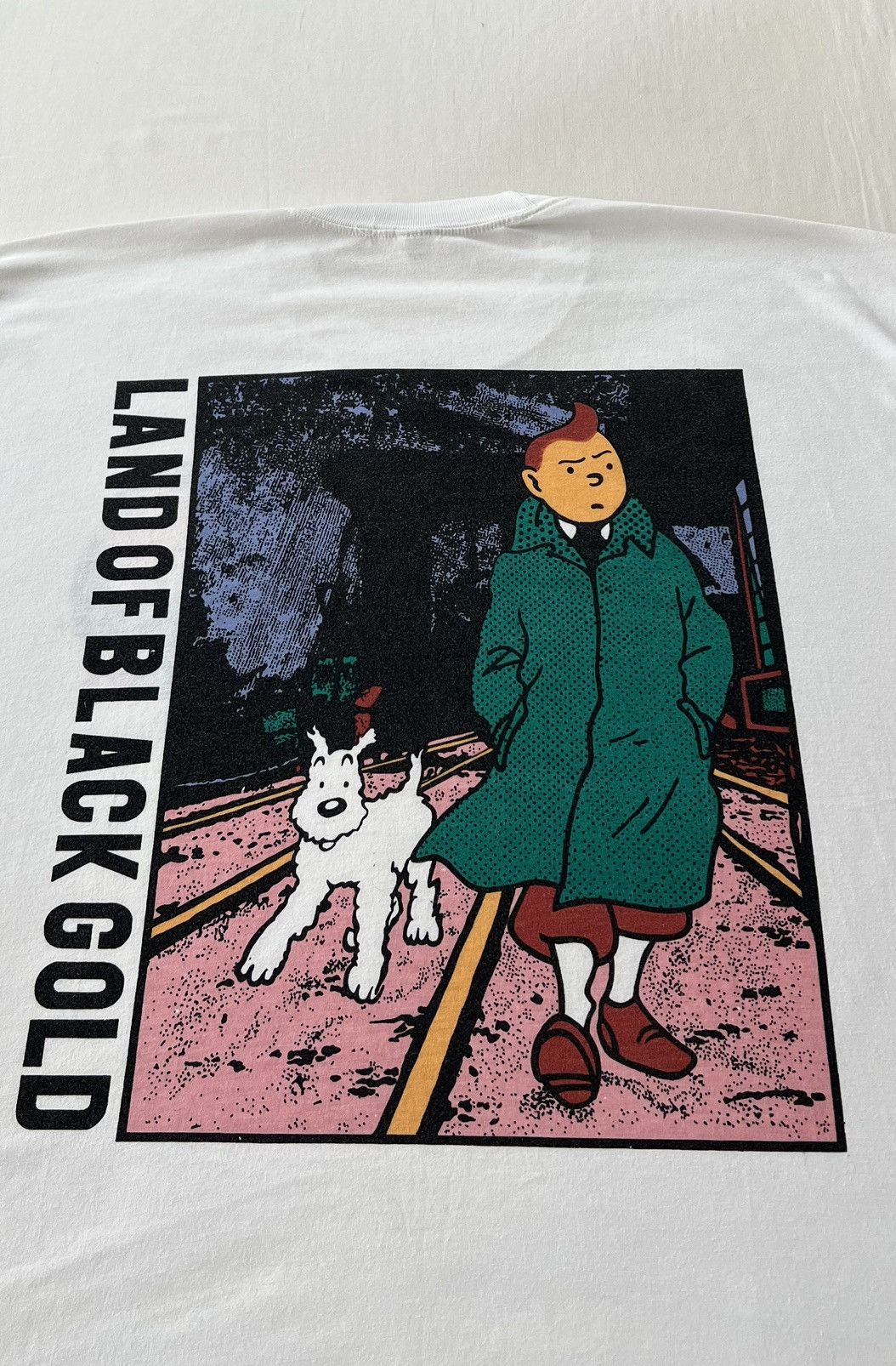 Cartoon Network Vintage 90s TinTin Land of Black Gold Comics Cartoon Tshirt Size US XL / EU 56 / 4 - 11 Thumbnail