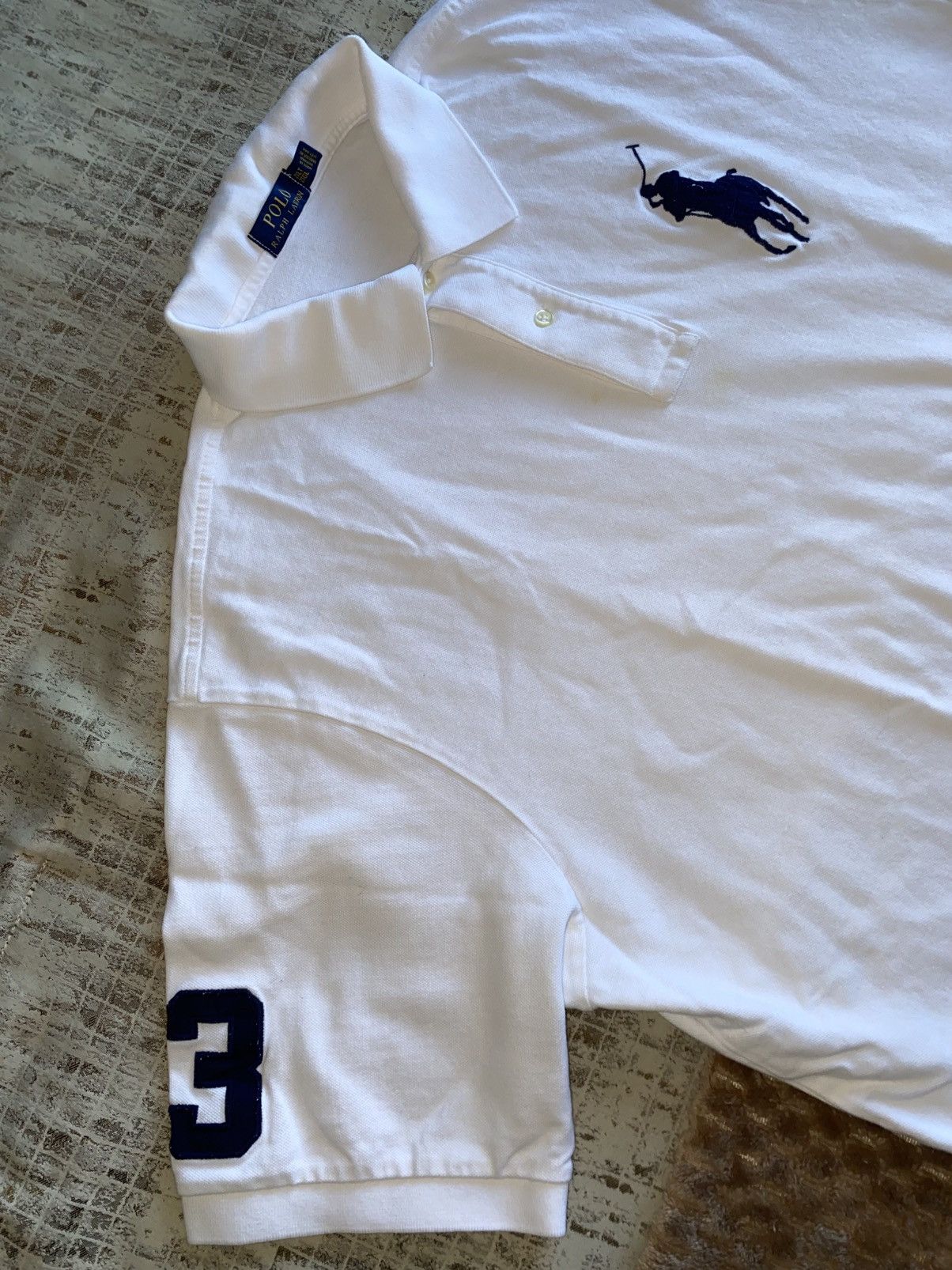 Polo Ralph Lauren White Polo Ralph Lauren Short Sleeve Size US XL / EU 56 / 4 - 4 Thumbnail
