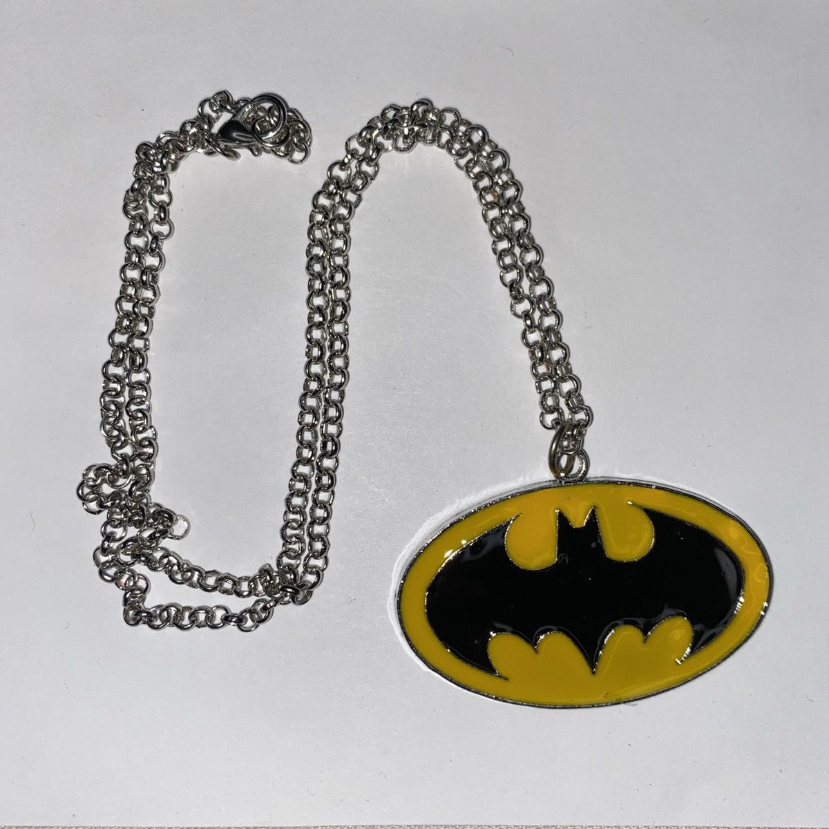 Other Batman Pendant Necklace Yellow Black Charm Cosplay New 20in Size ONE SIZE - 1 Thumbnail