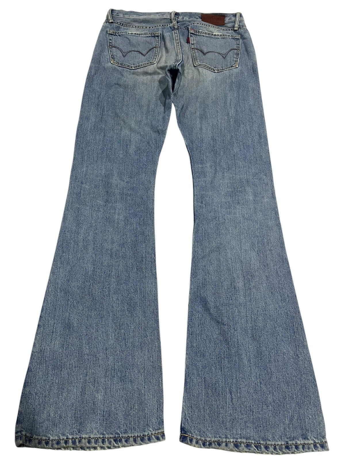 If Six Was Nine SUPER FLARE💥 VINTAGE EDWIN WASHED BLUE DENIM PANTS Size 32" / US 10 / IT 46 - 9 Thumbnail