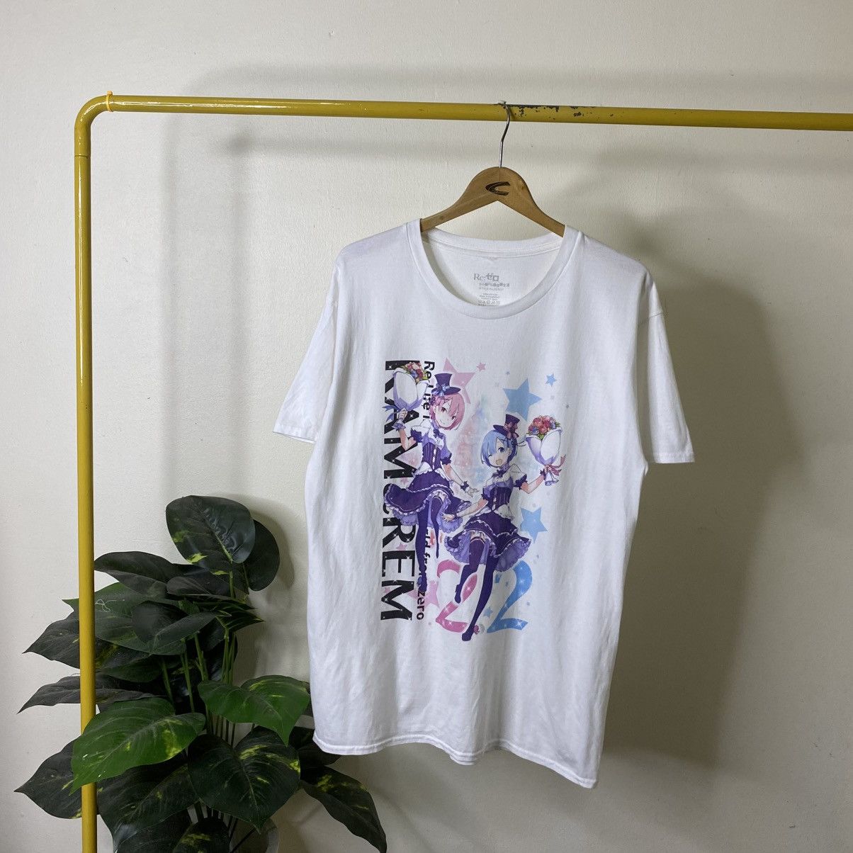 Anime Y2K Anime Re:Zero Ram Rem Sexy Graphic T Shirt Size US L / EU 52-54 / 3 - 1 Thumbnail