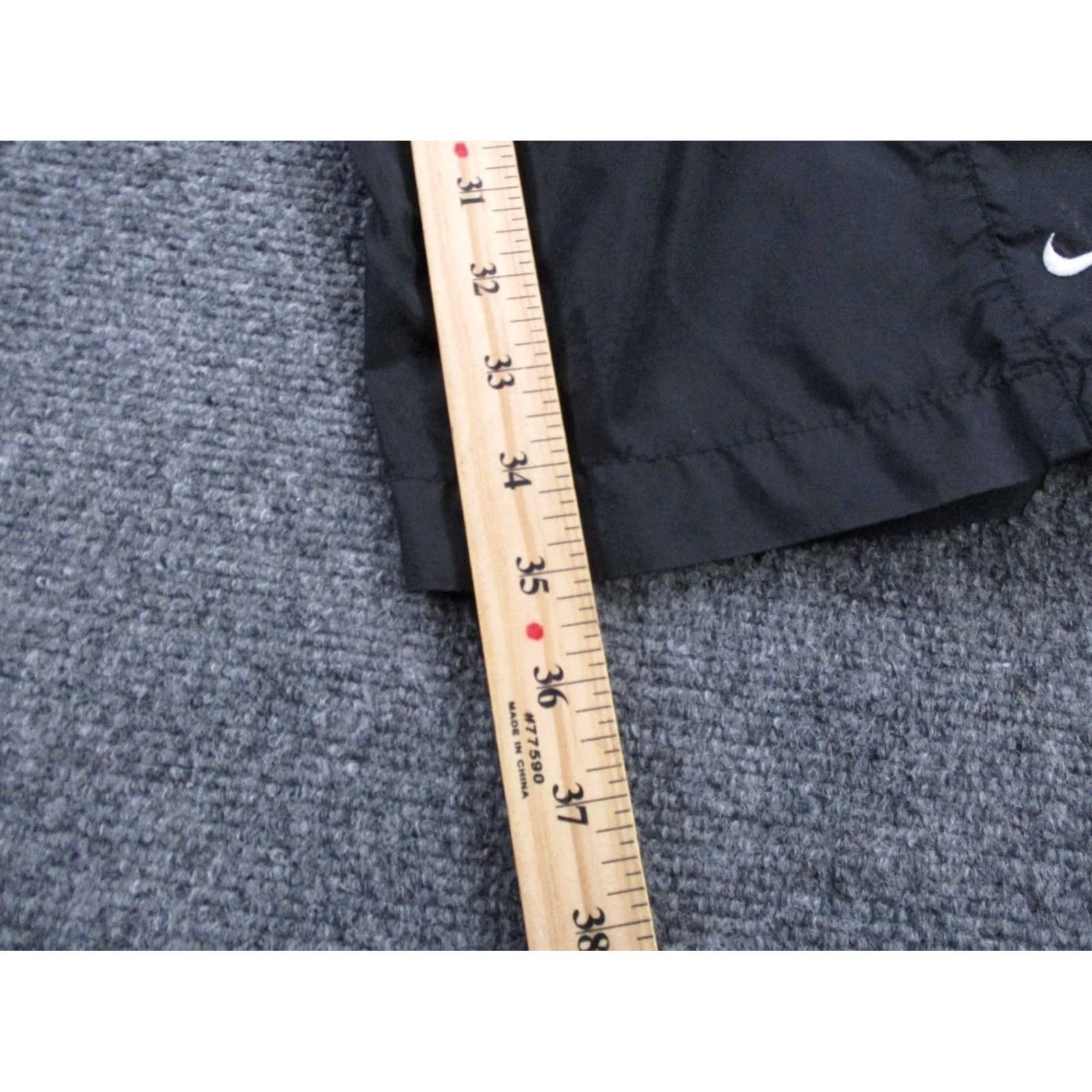 Nike Nike Pants Track Pants Mens XL Black Narrow Snap Windbreaker Style Vintage 90s Y2K Size US 31 - 4 Thumbnail