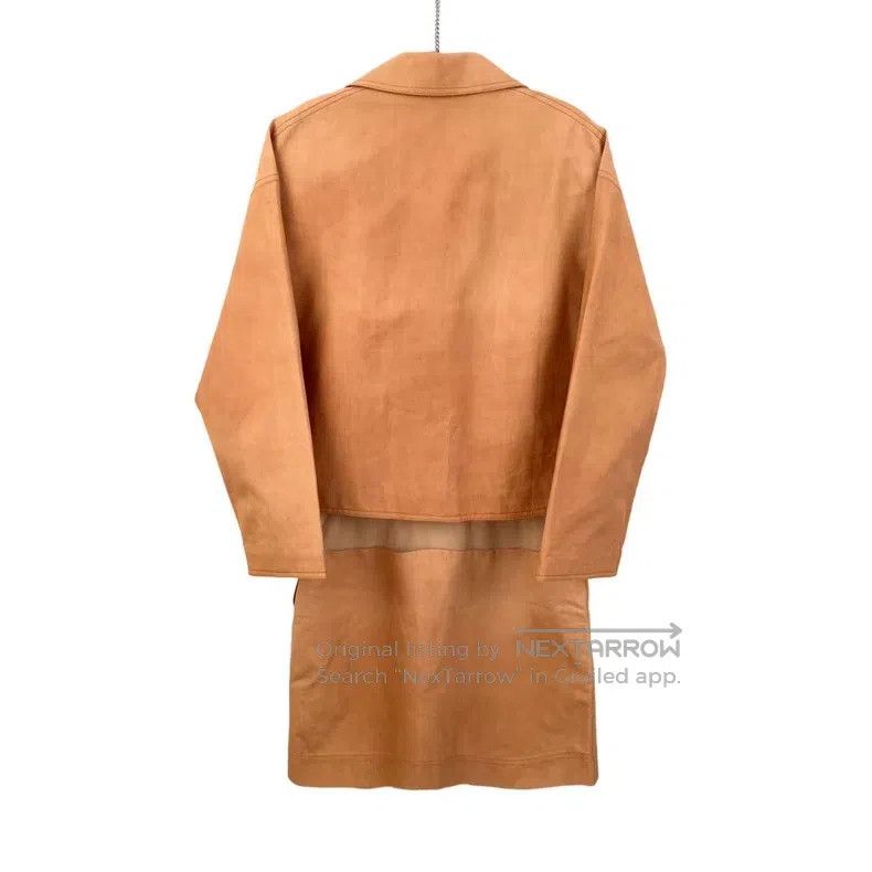 Fendi Fendi Cotton brown double-breasted suit jacket and skirt s Size XS / US 0-2 / IT 36-38 - 2 Thumbnail