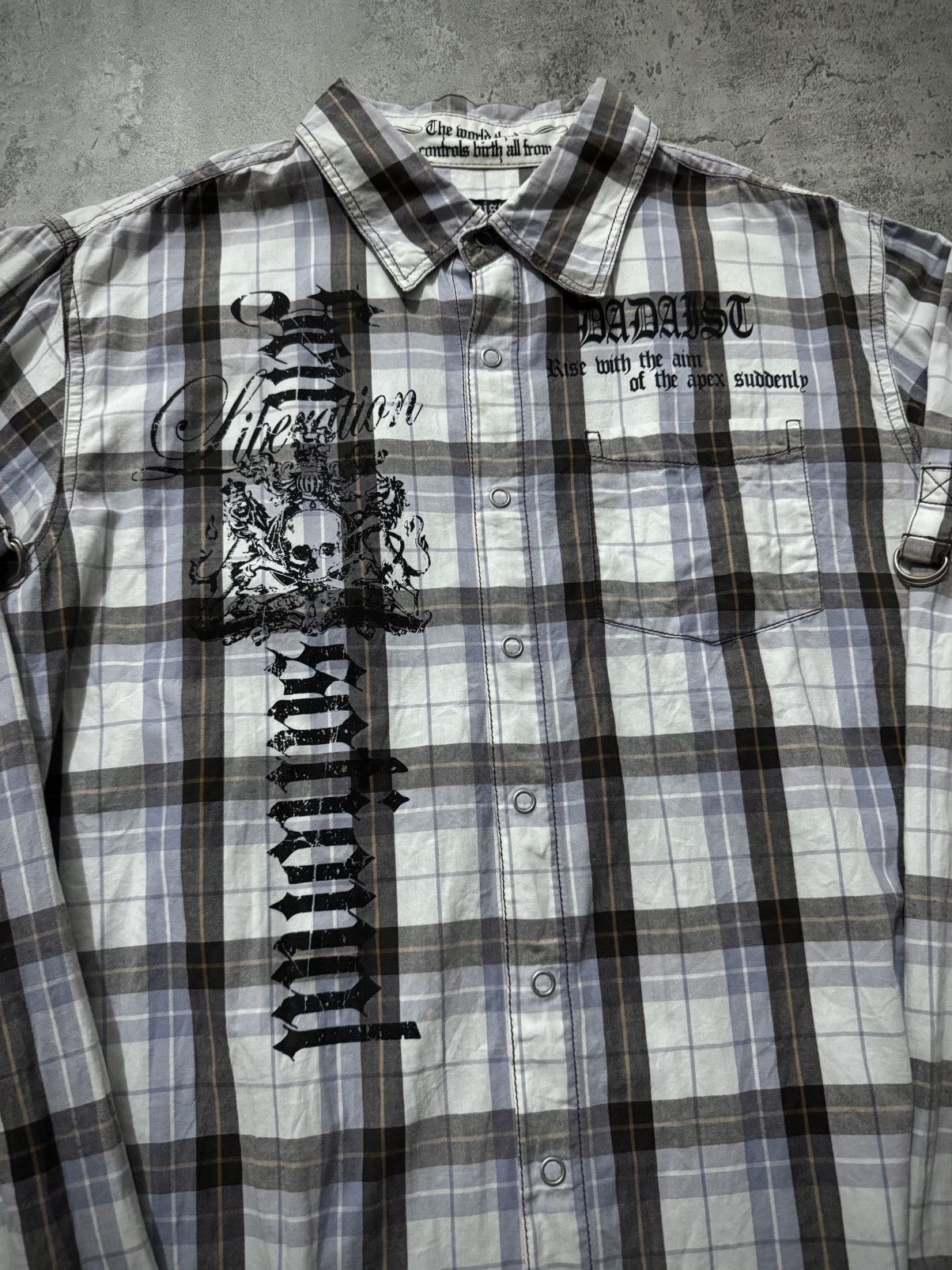 Hysteric Glamour Doast skull gothic poem shirt Size US L / EU 52-54 / 3 - 5 Thumbnail
