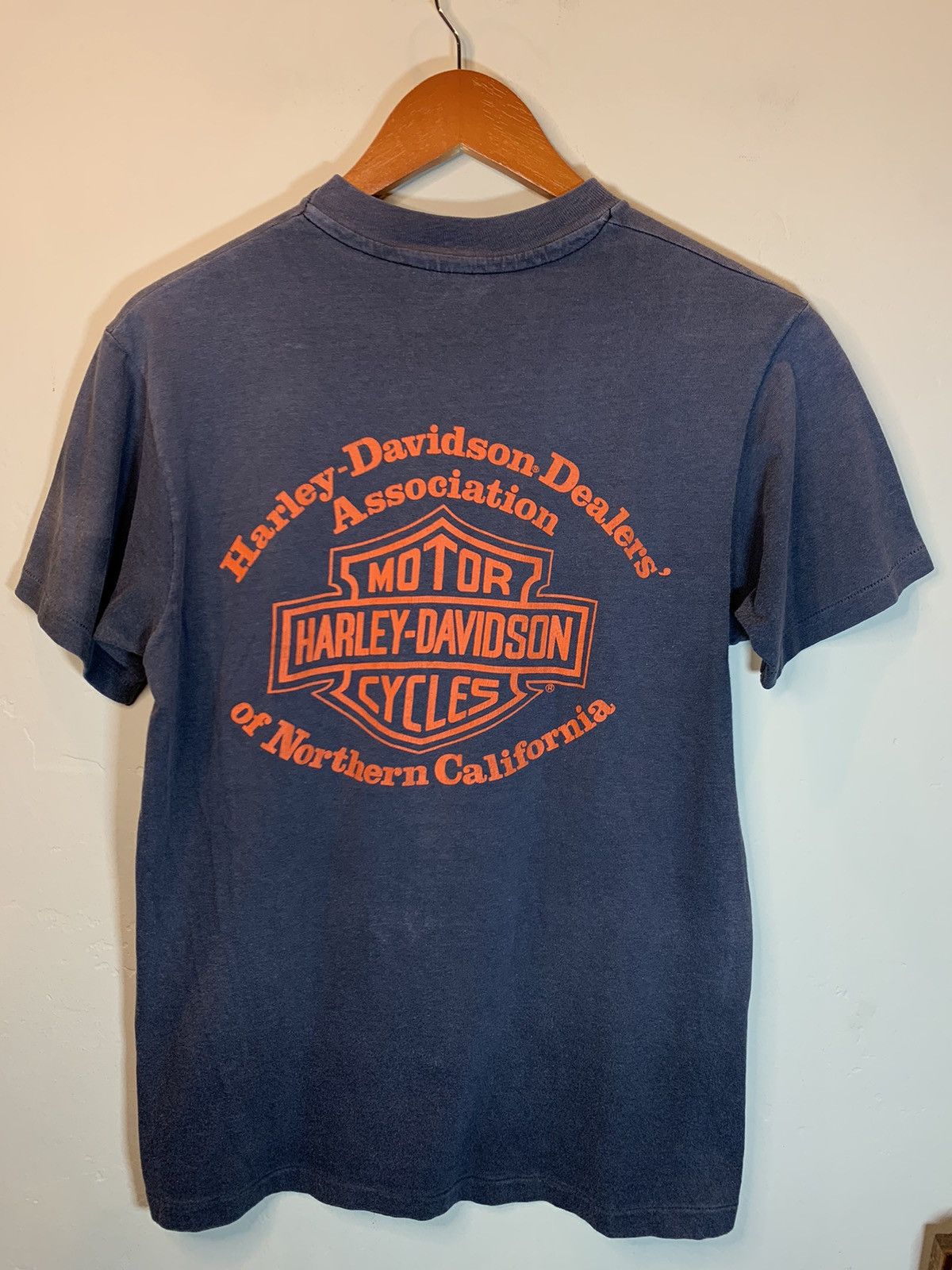 Harley Davidson × Vintage *RARE* Vintage 80’s Harley Davidson Redwood Run Biker Shirt Size US M / EU 48-50 / 2 - 2 Thumbnail