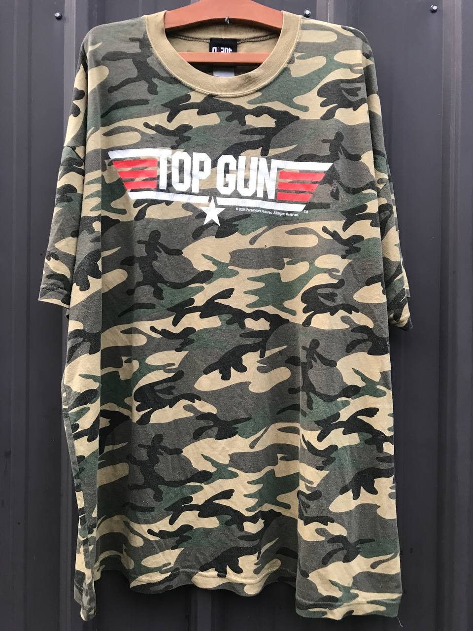 Vintage Vintage TOPGUN Movie Camo Tee Size US XL / EU 56 / 4 - 1 Thumbnail